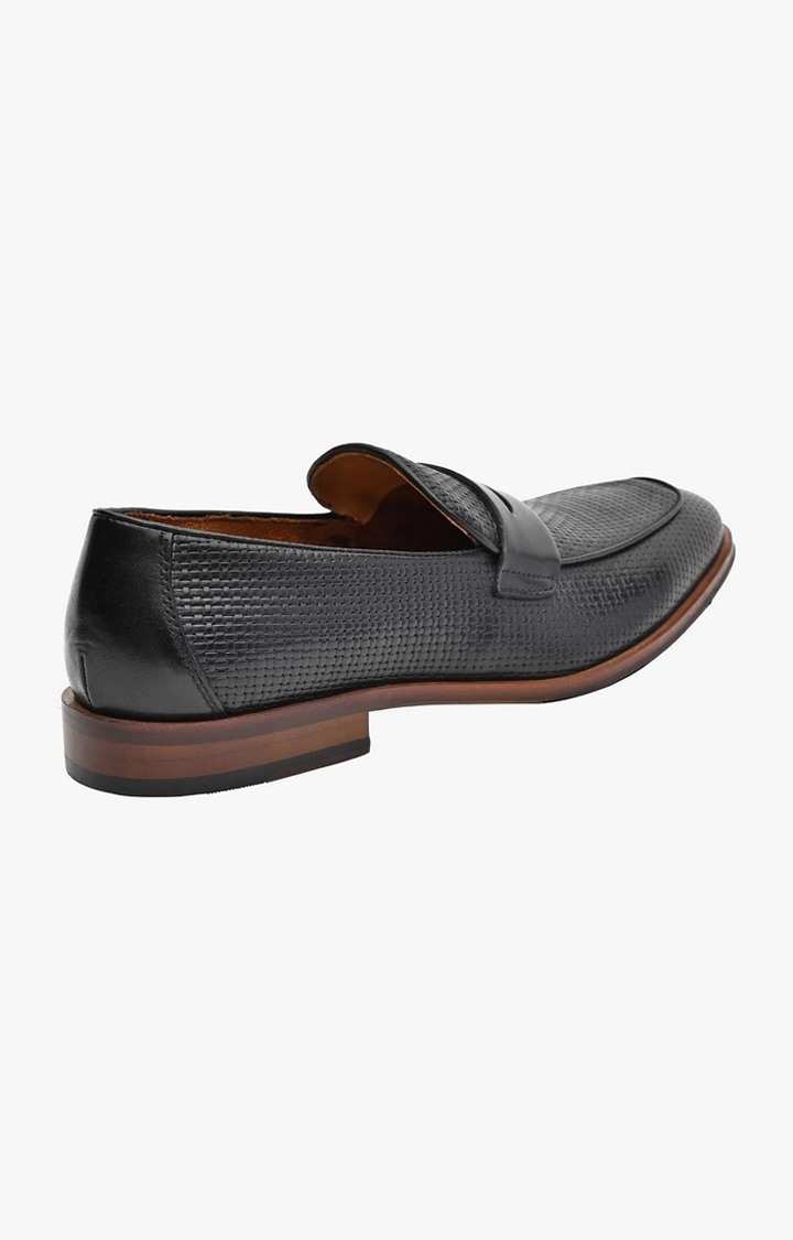 Tavish Black Tie-Ups & Dress Loafers