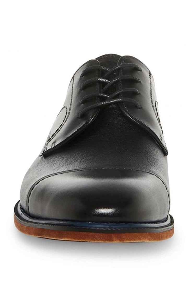 Zohit Black Tie-Ups & Dress Loafers