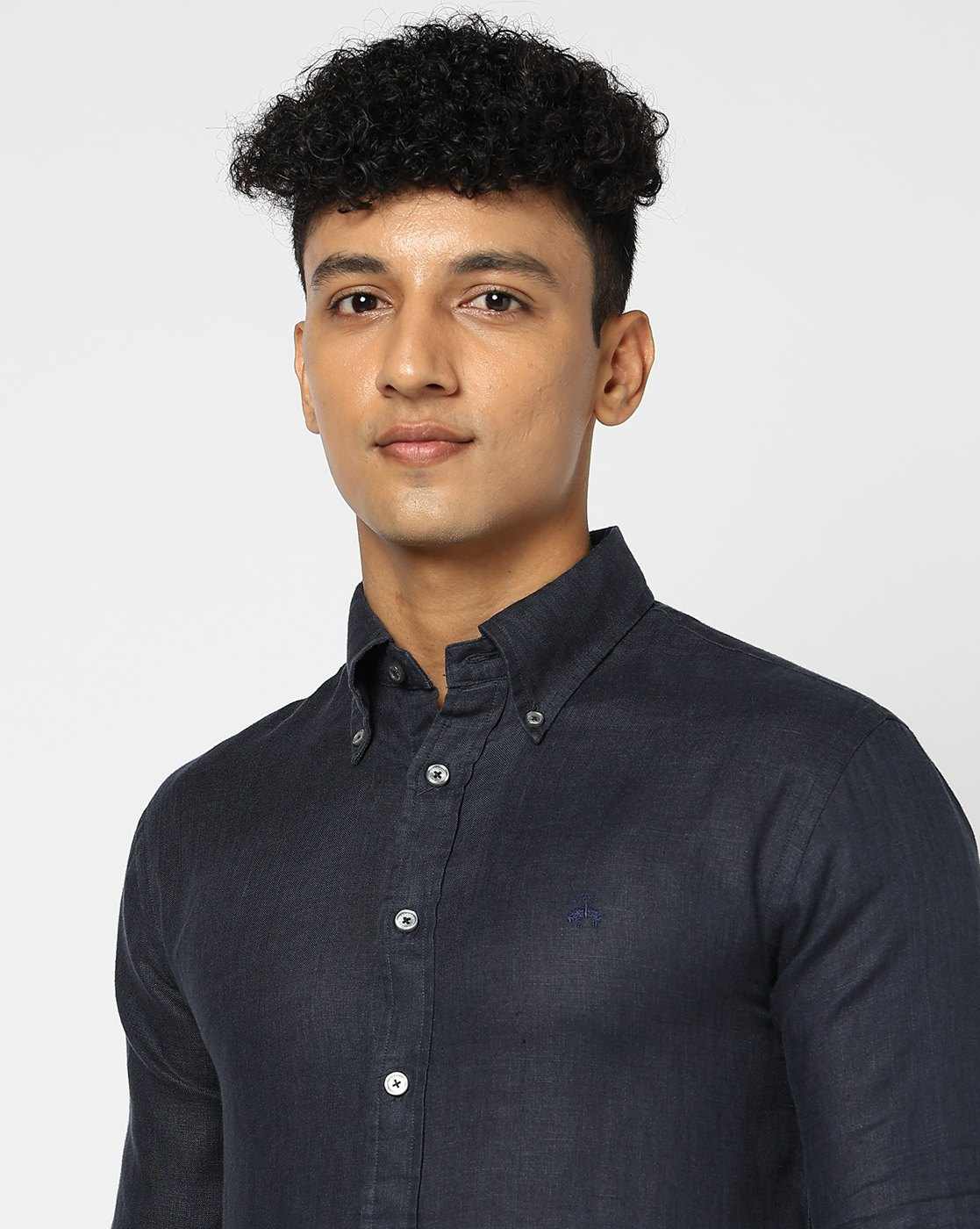 Brooks Brothers Slim fitted Linen Sports Shirt