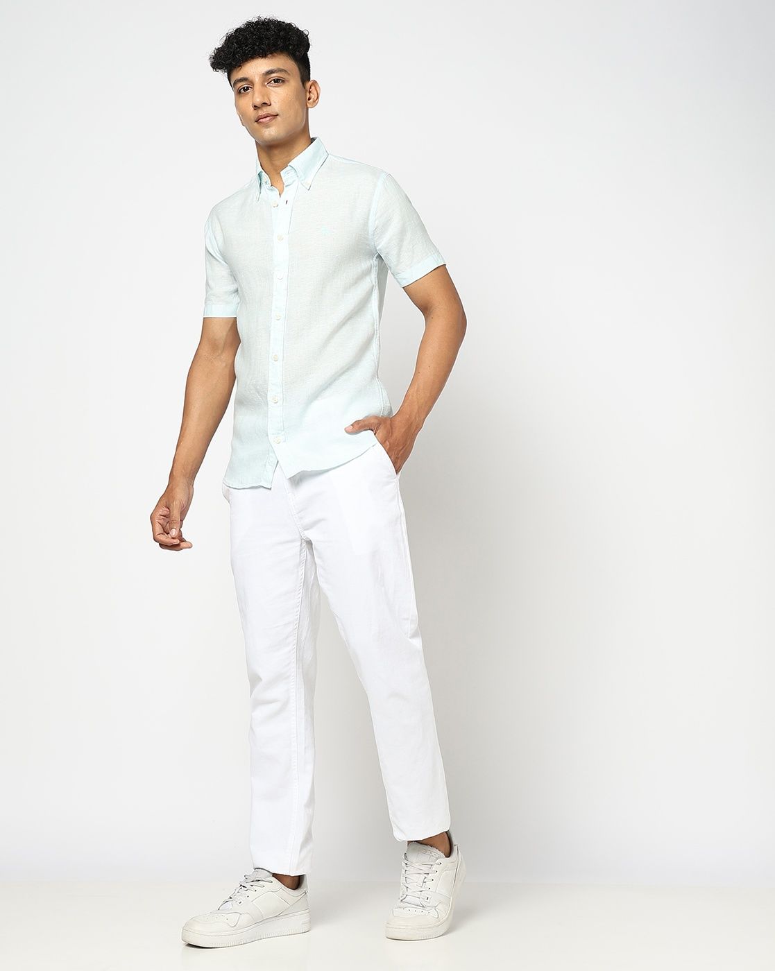 Brooks Brothers Slim fitted Linen Sports Shirt