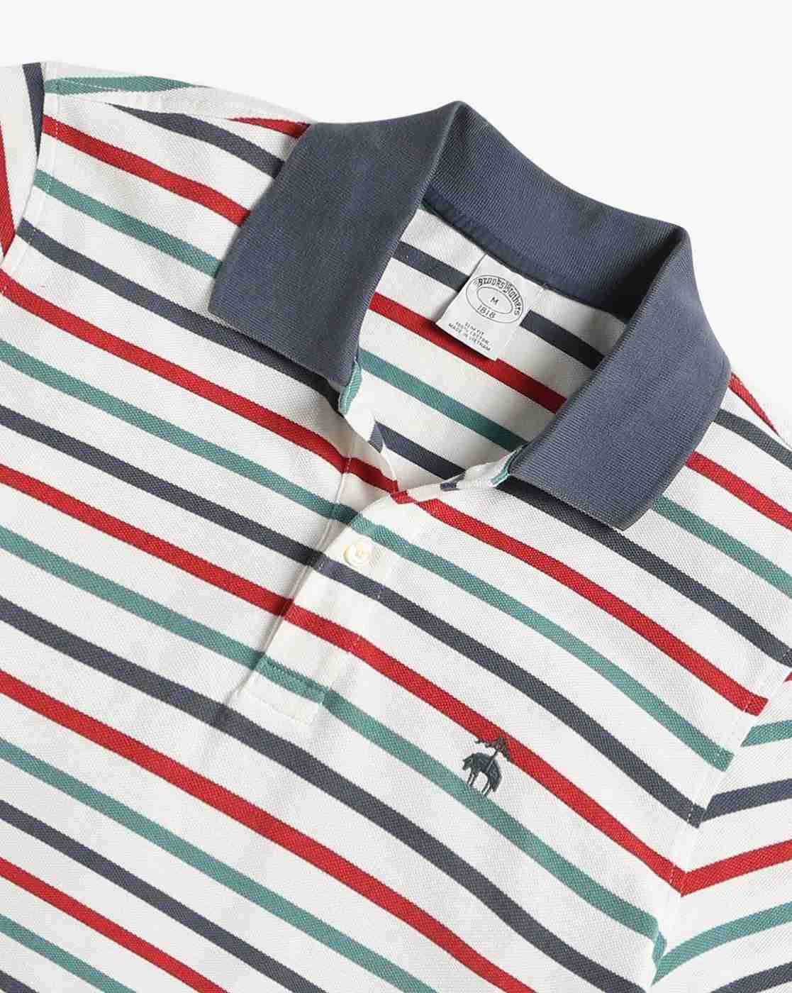 brooks Brothers Slim fitted Striped Pique Polo