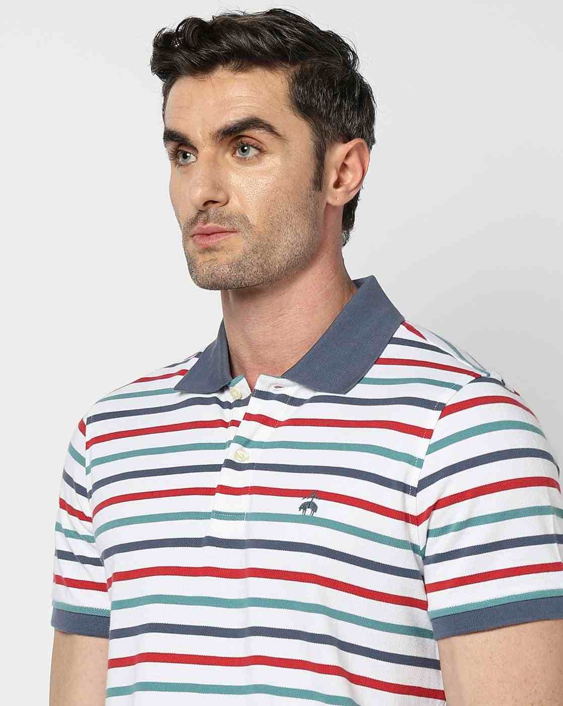 brooks Brothers Slim fitted Striped Pique Polo