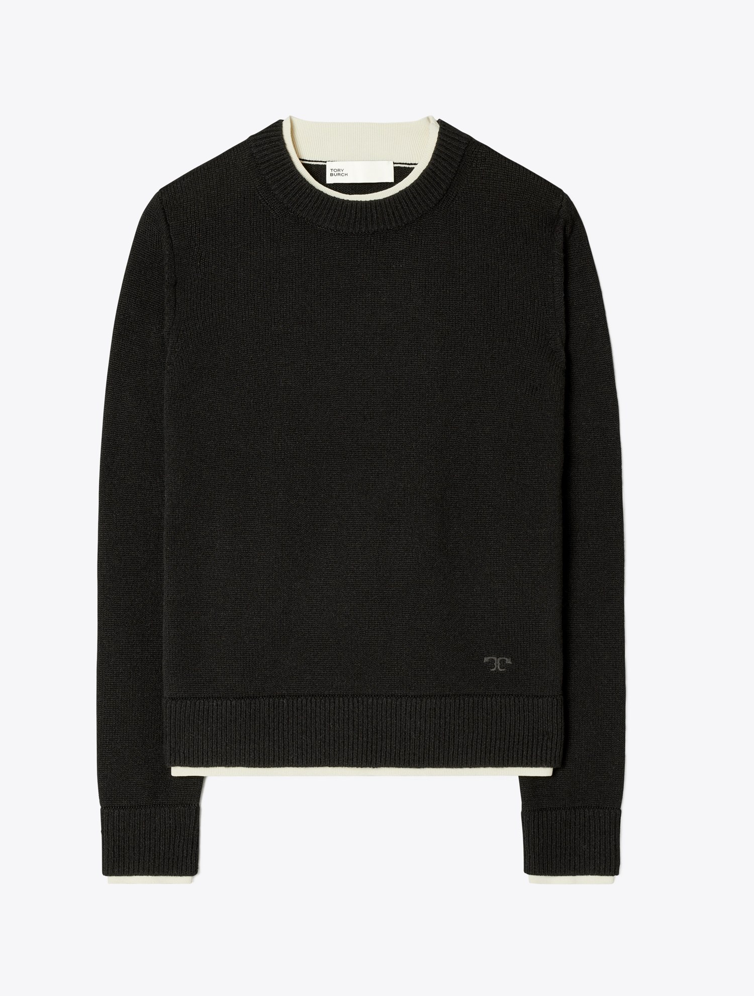 Double Layer Cashmere Crewneck
