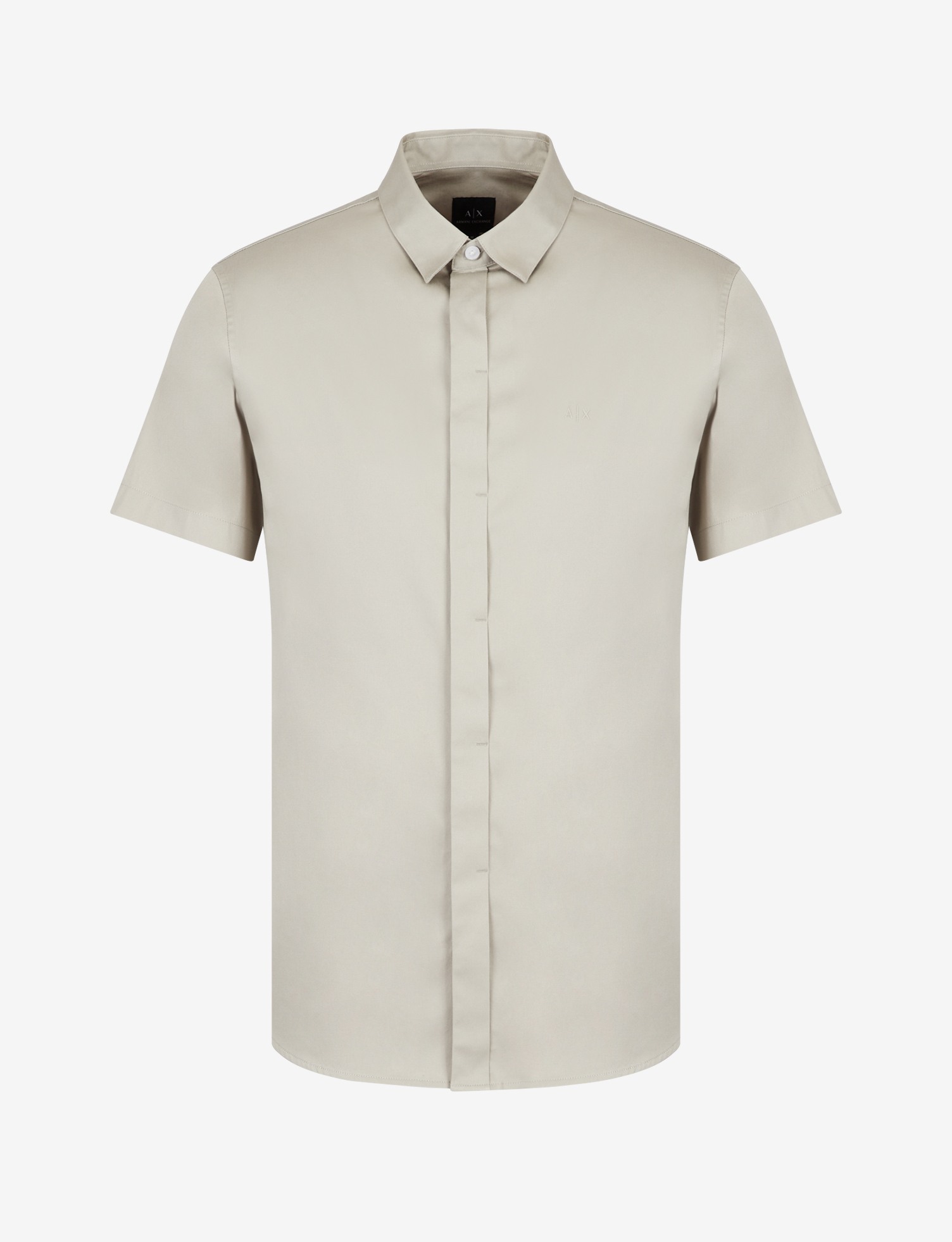 Men Beige Cotton  Shirt
