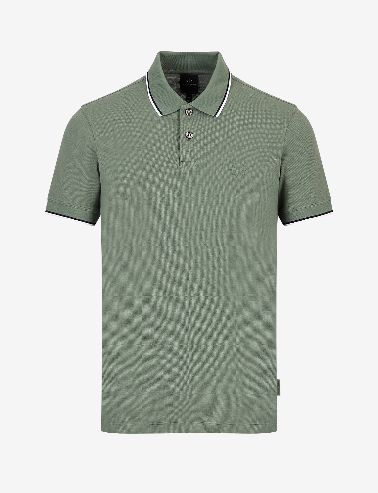 Men Green Cotton  Polo T-Shirt