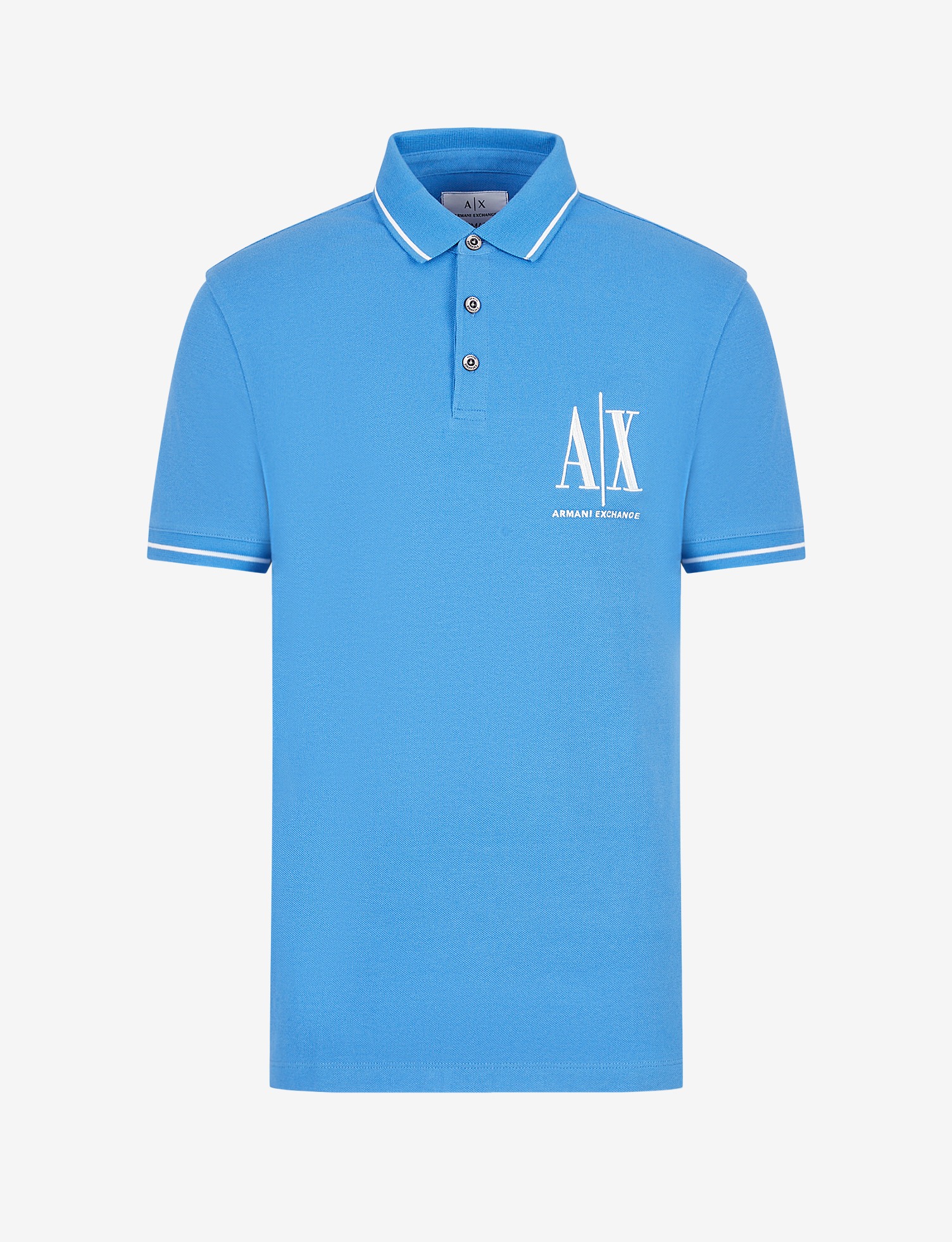Men Blue Cotton  Polo T-Shirt