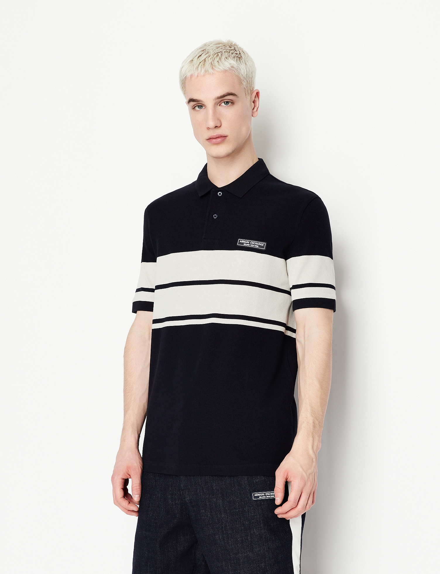 Striped Regular Fit Pique Polo T-Shirt