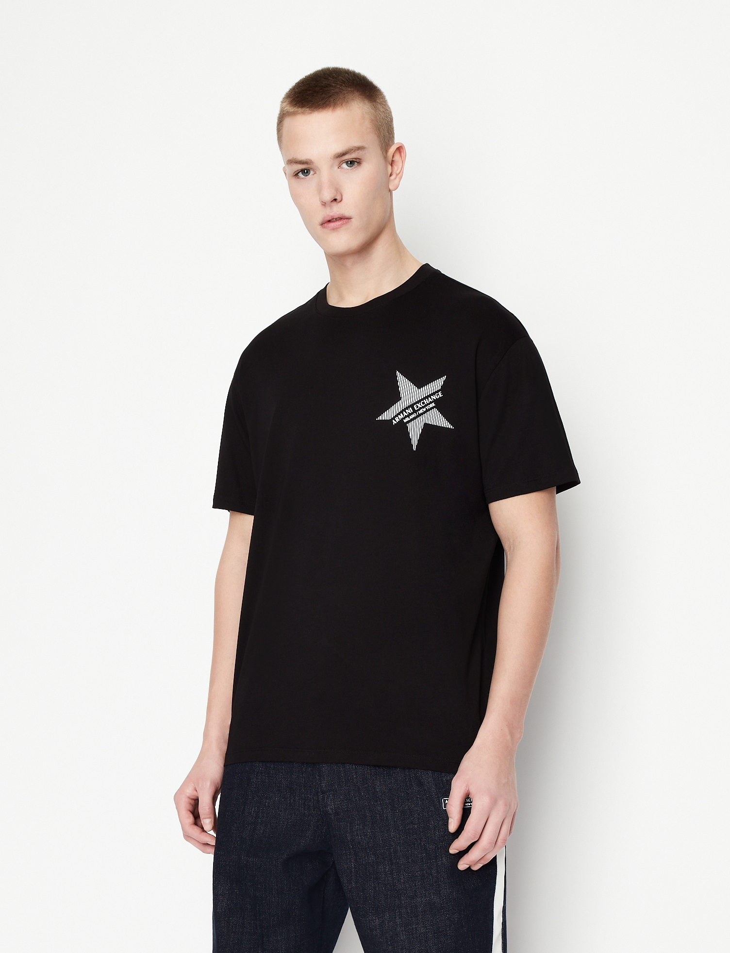 Comfort Fit Crew-Neck T-Shirt Star Logo