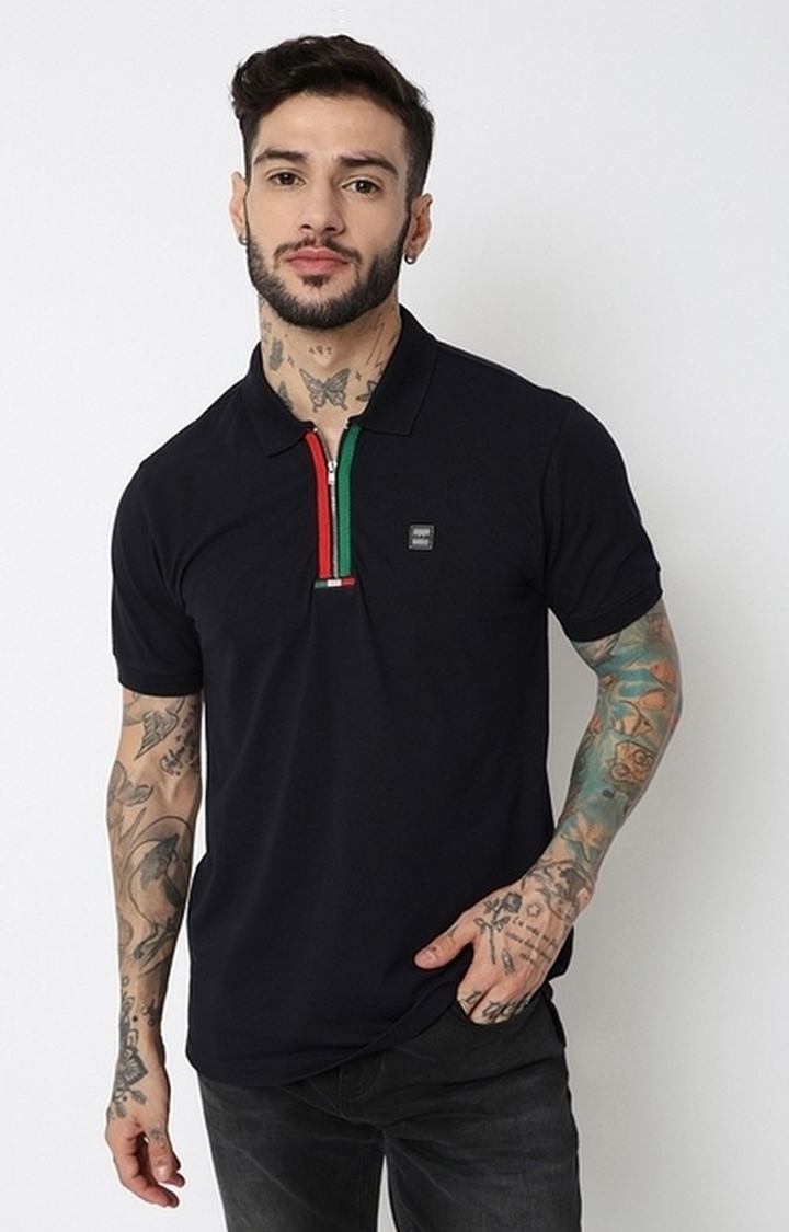 GAS | Regular Fit Half Sleeve Solid Polo T-Shirt