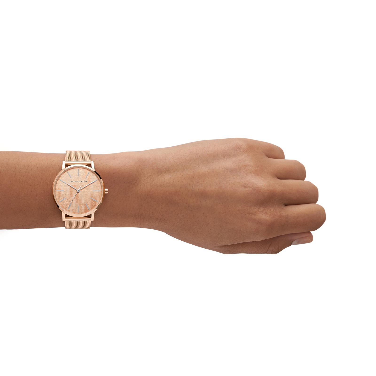 Armani exchange rose gold watch online