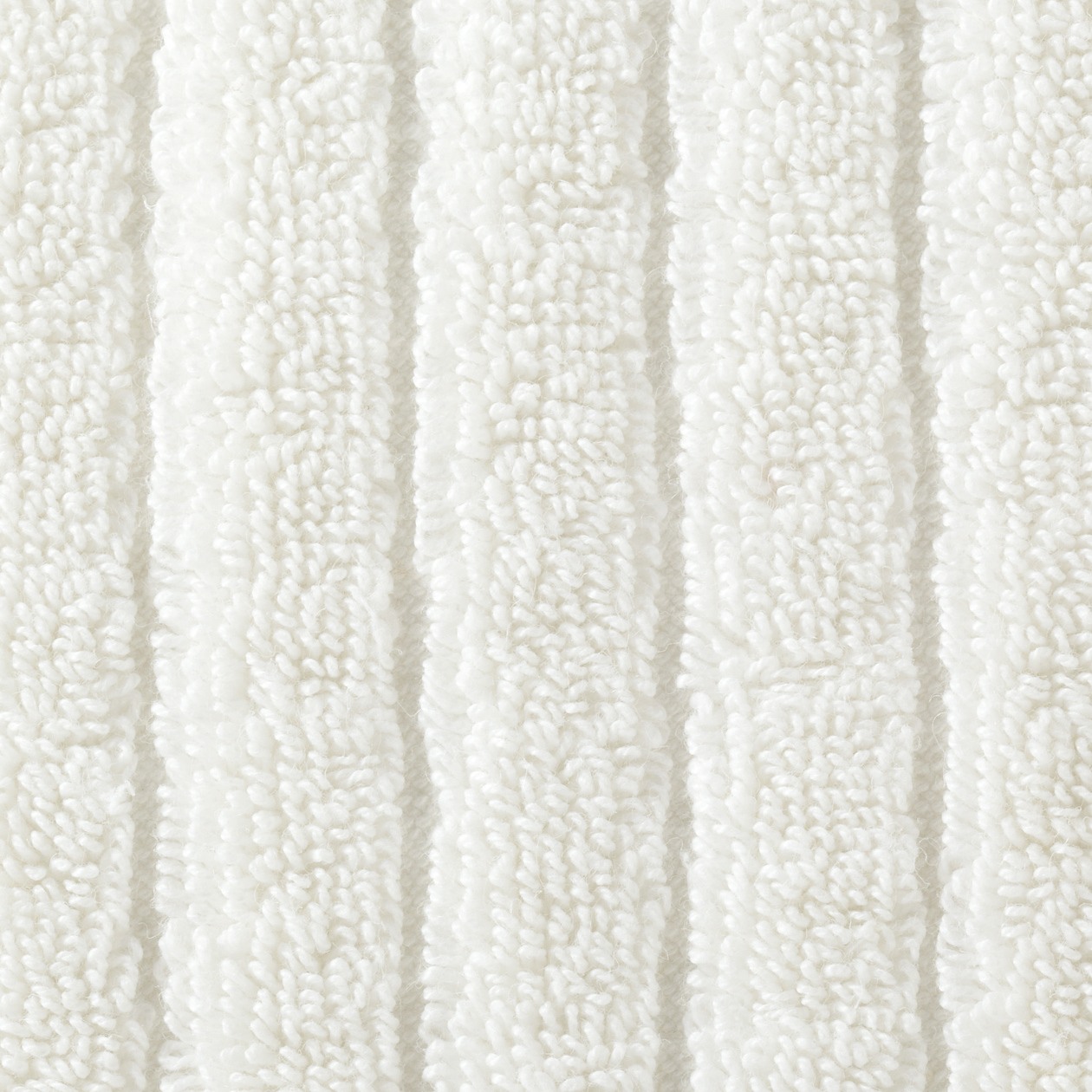 COTTON LINEN BATH MAT L OFF WHITE