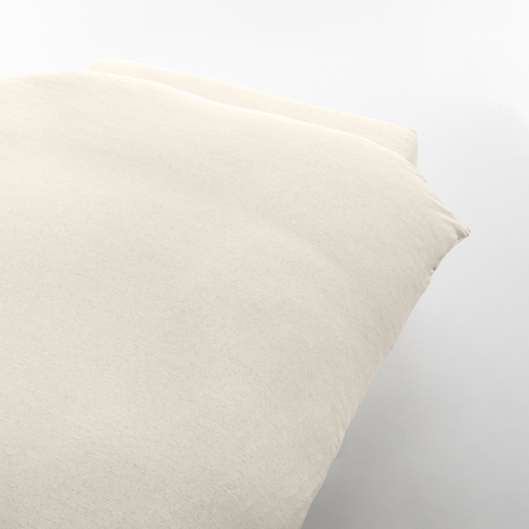 COTTON JERSEY DUVET COVER S LIGHT BEIGE