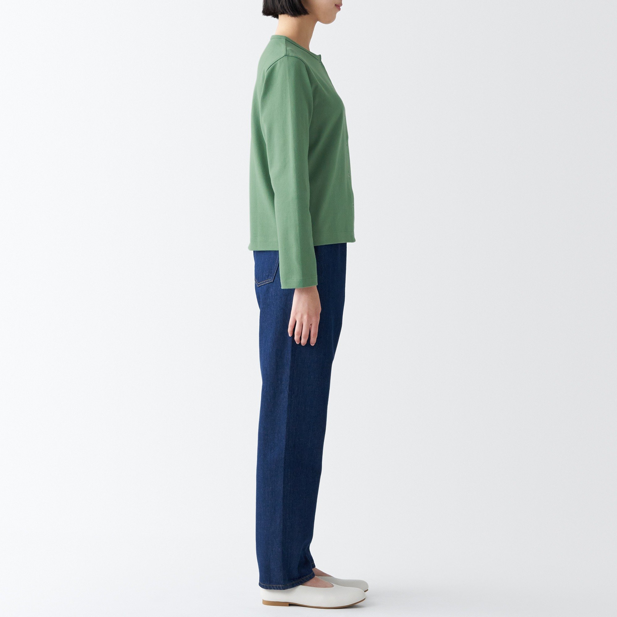 Heavy weight jersey cardigan
