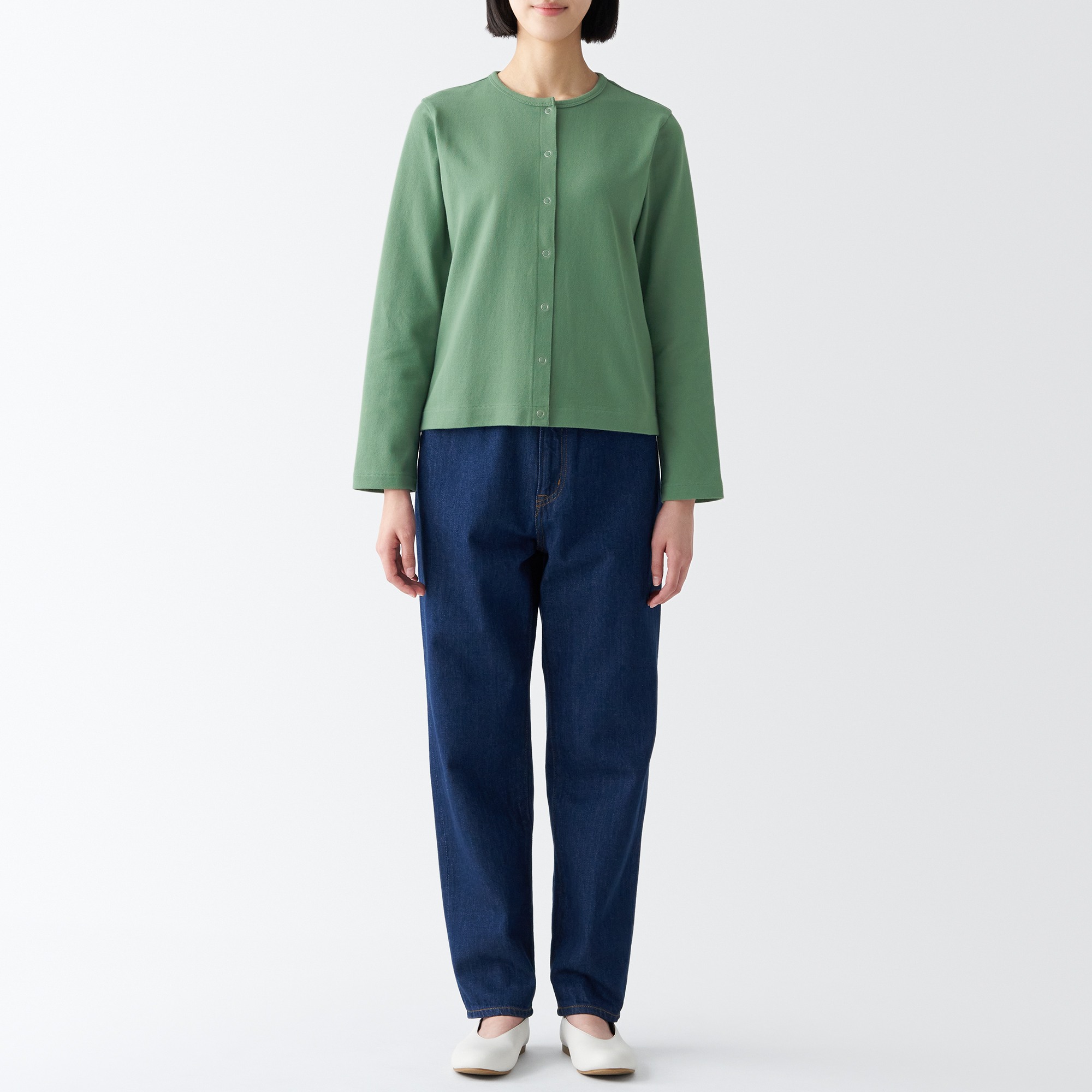Heavy weight jersey cardigan