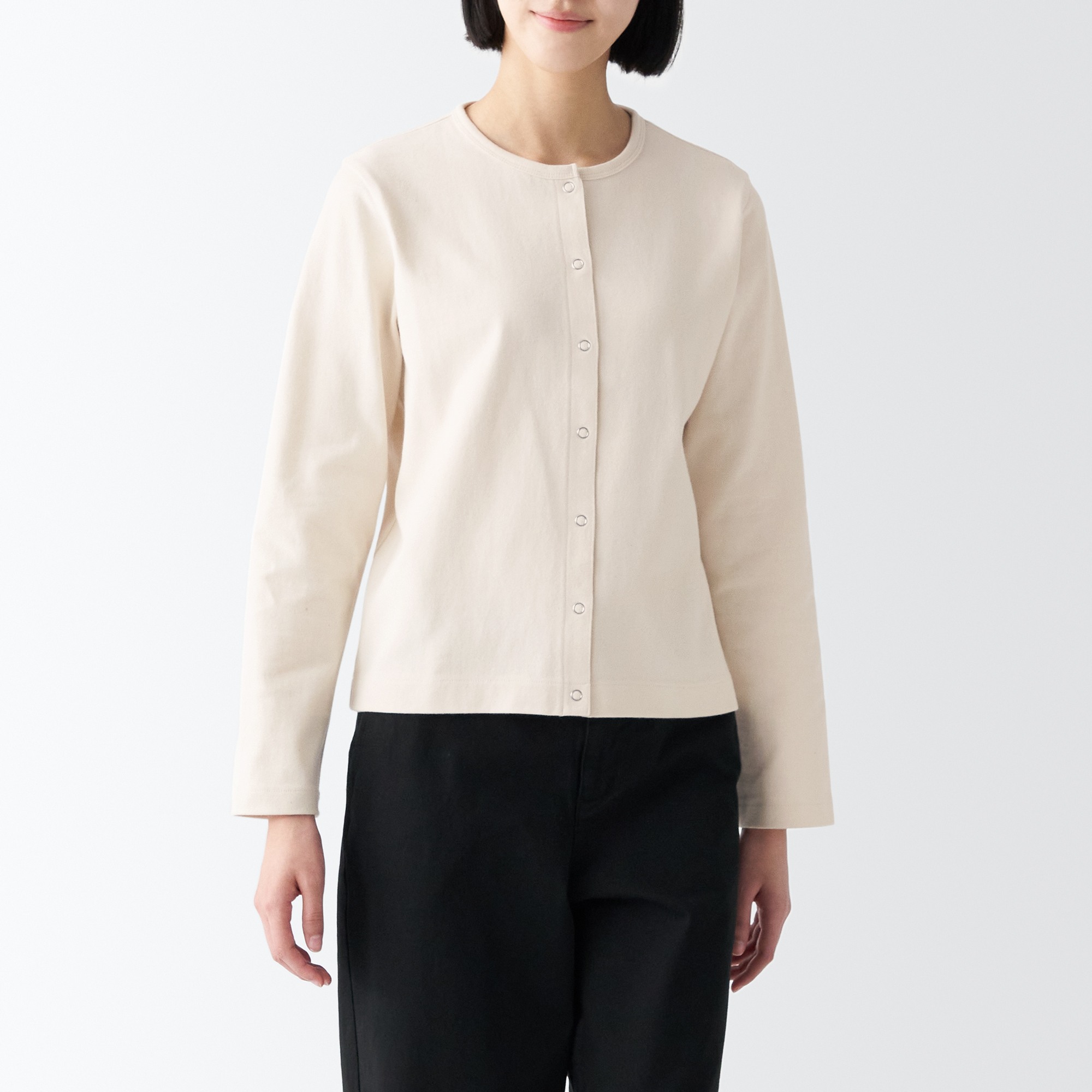 Heavy weight jersey cardigan