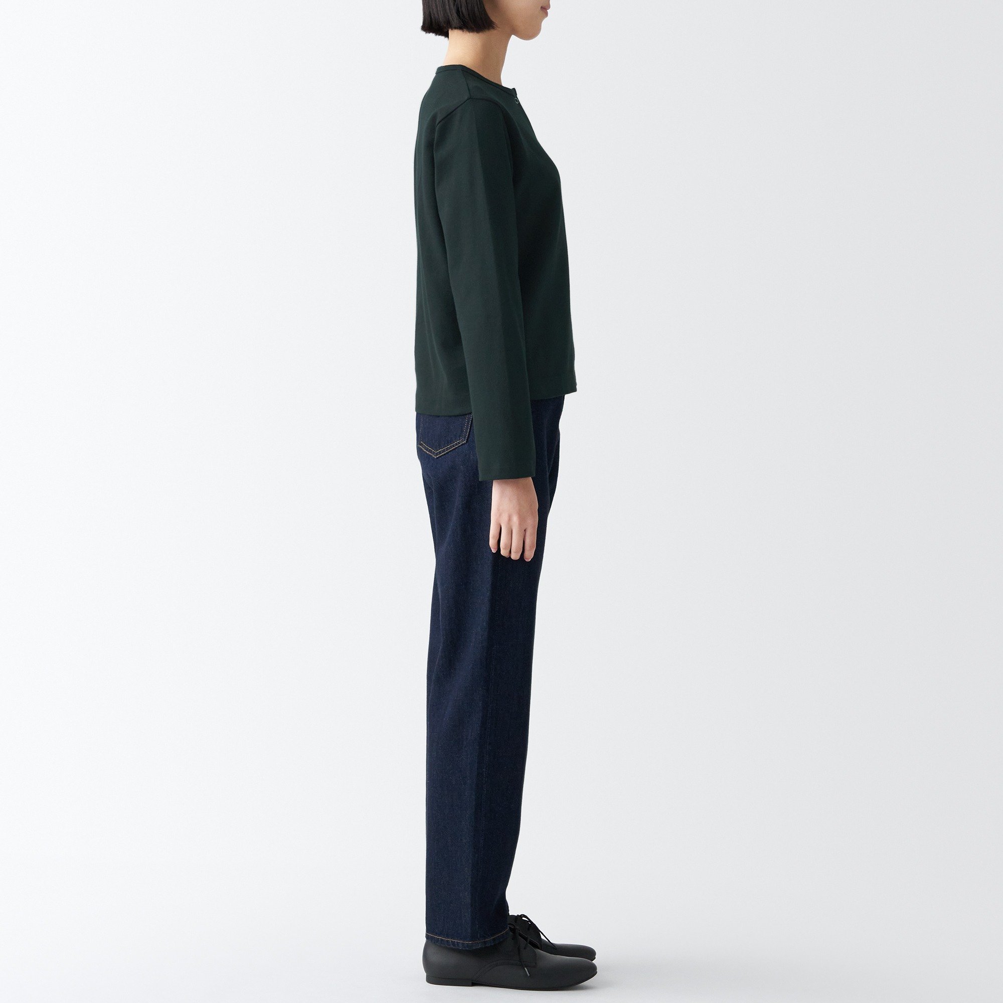 Heavy weight jersey cardigan