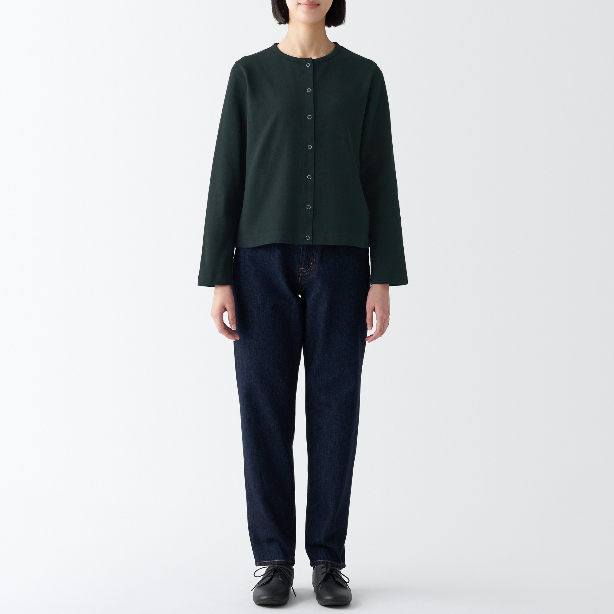 Heavy weight jersey cardigan