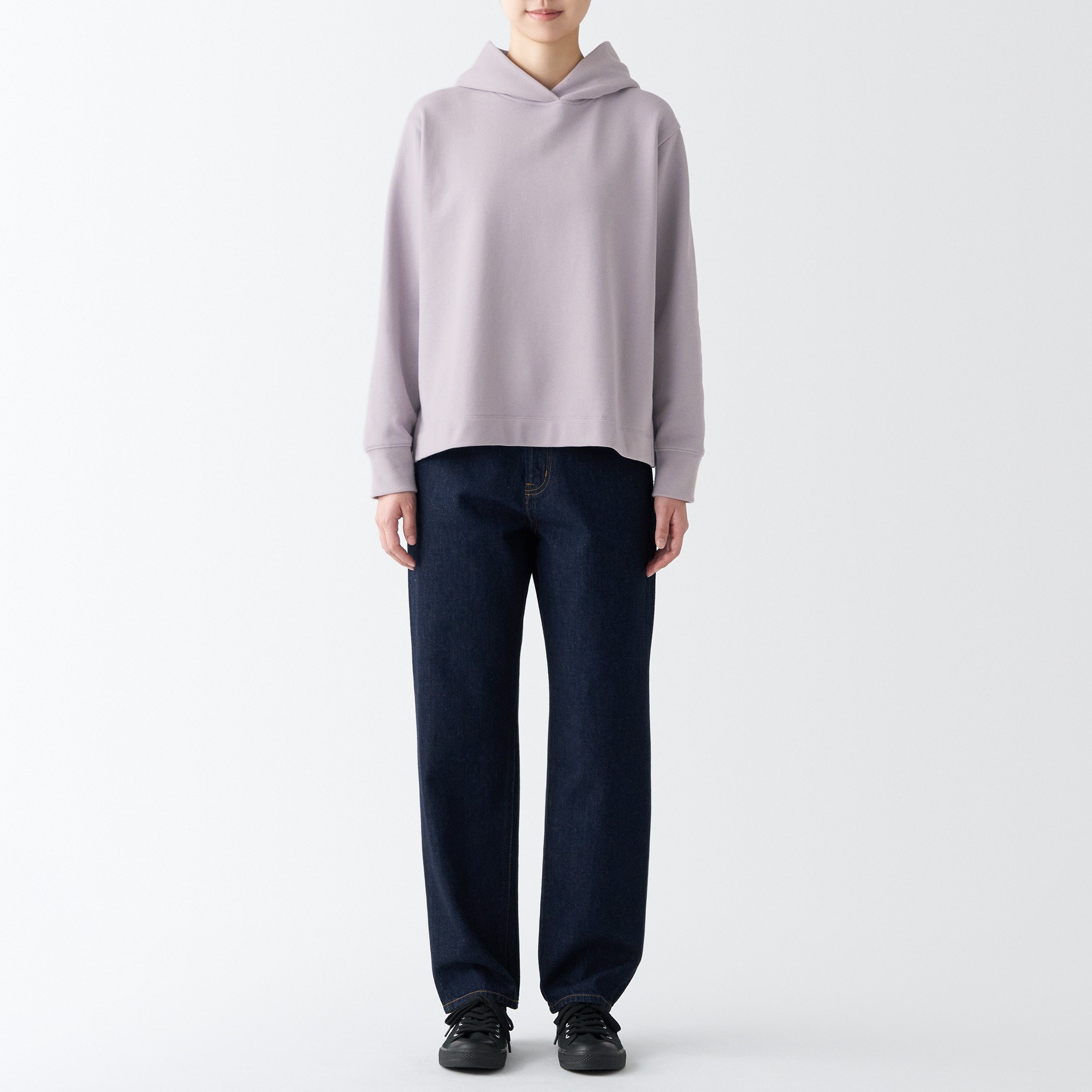 MUJI | Sweat Long Sleeve pullover hoodie