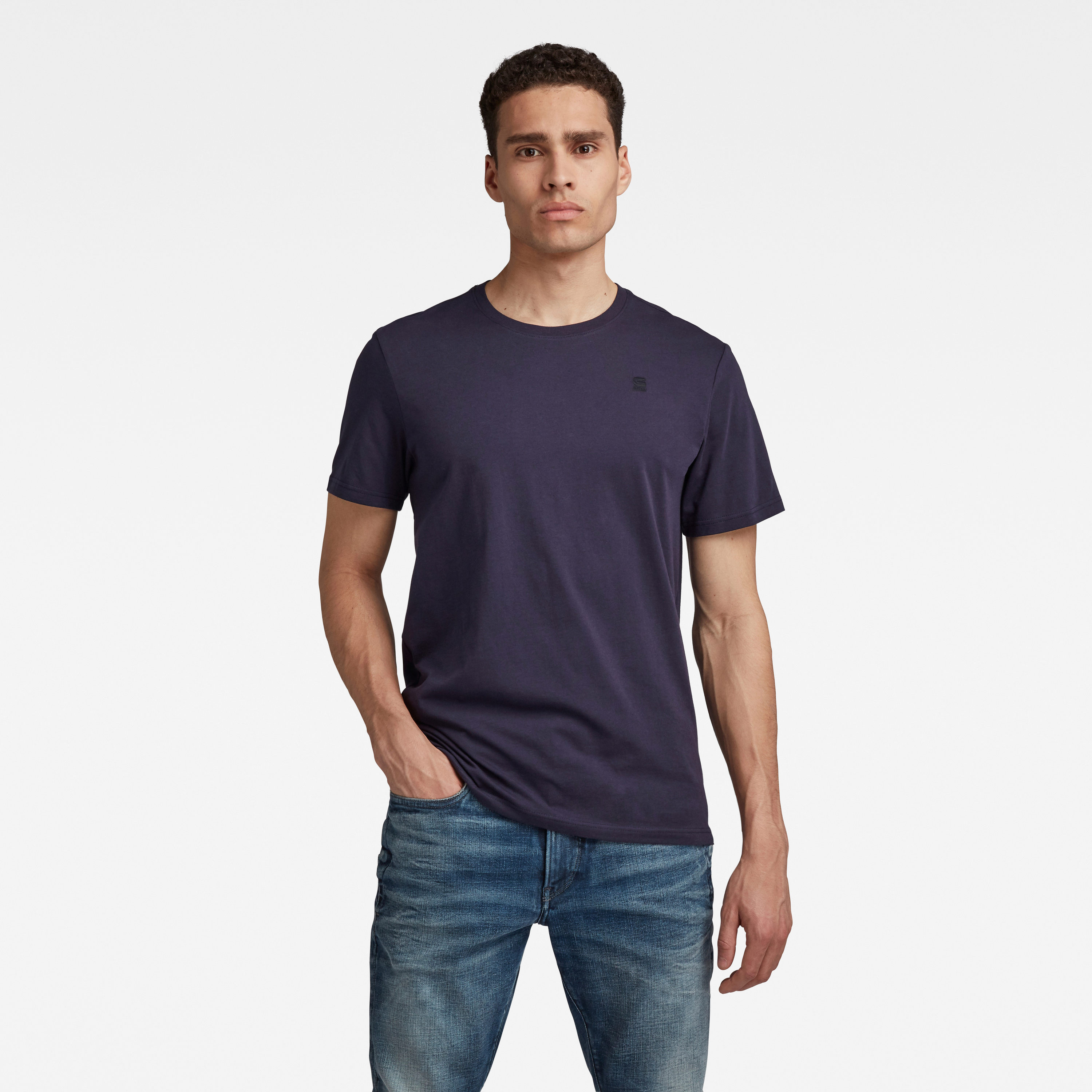 Satho Blue Regular Fit T-Shirt