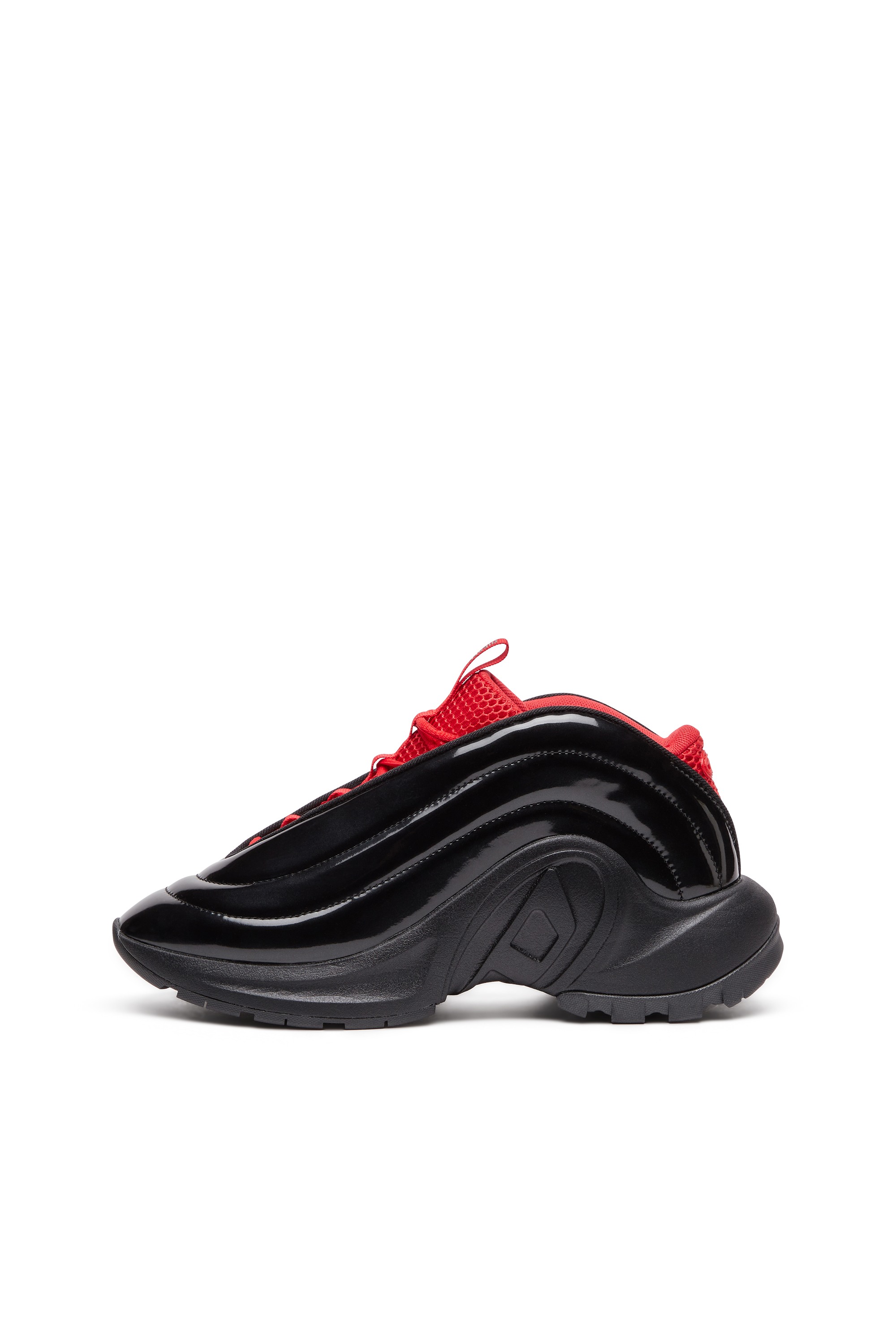 Black S-D-Runner-Slip-on sneakers with Oval D instep