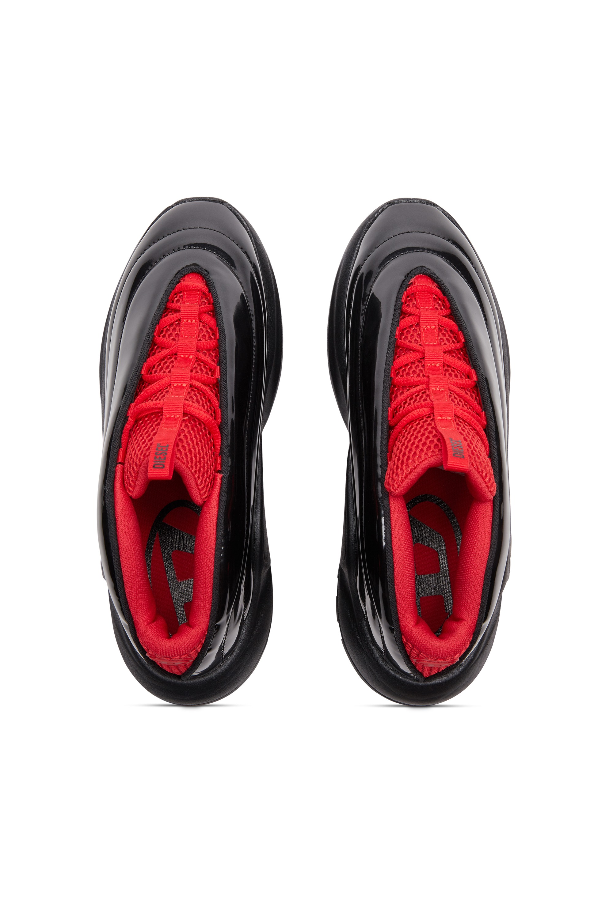 Black S-D-Runner-Slip-on sneakers with Oval D instep