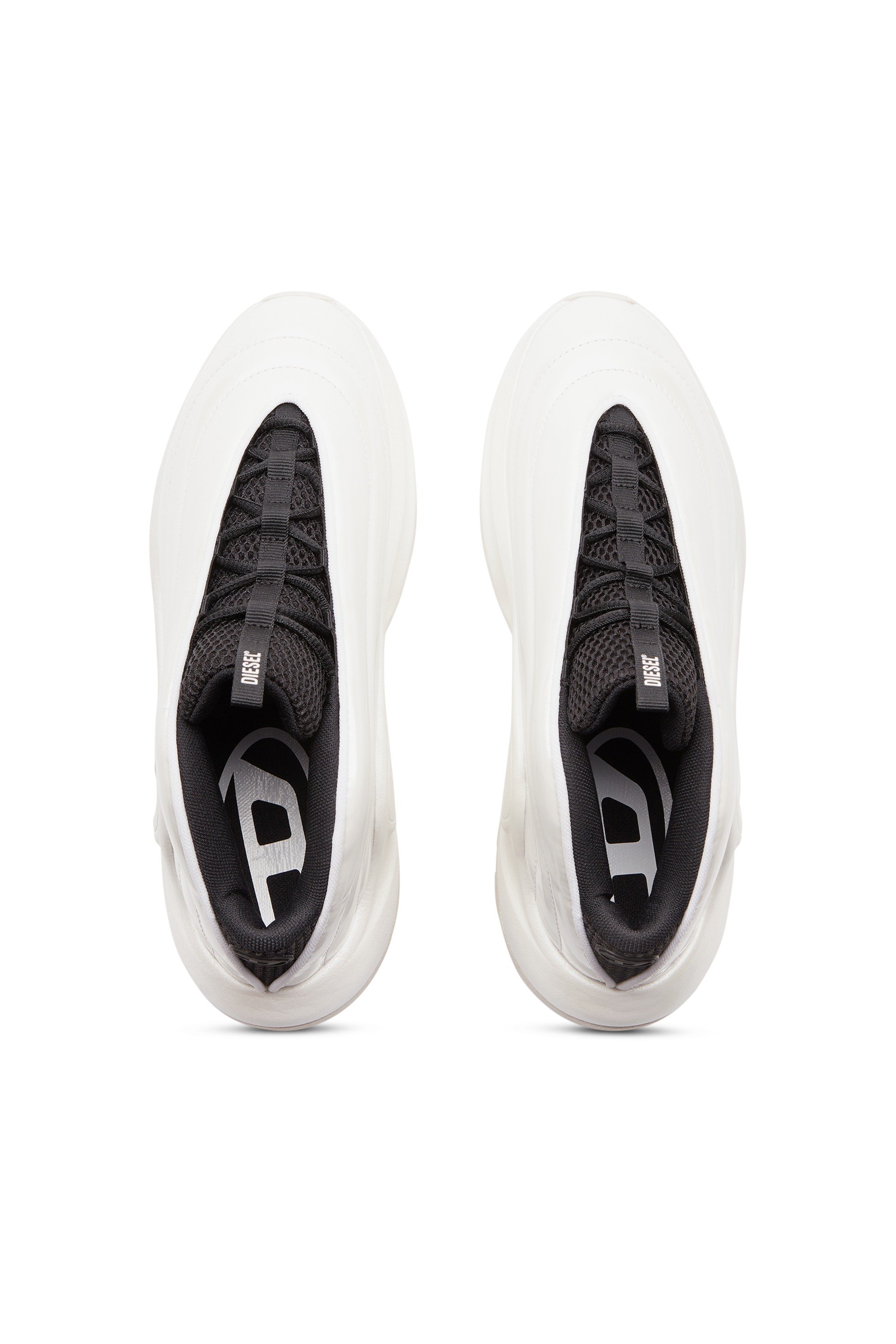 White  S-D-Runner-Slip-on sneakers with Oval D instep
