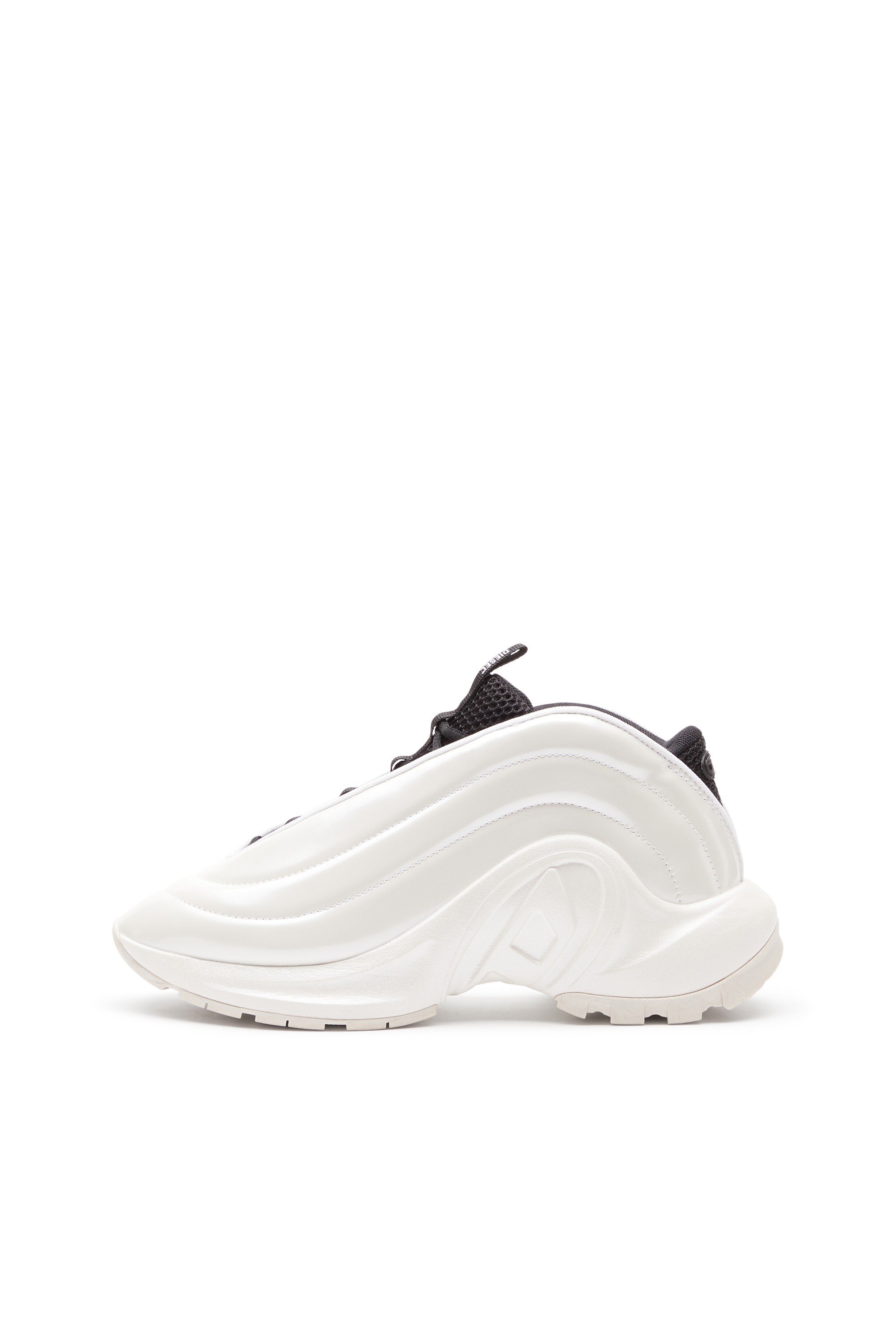 White  S-D-Runner-Slip-on sneakers with Oval D instep