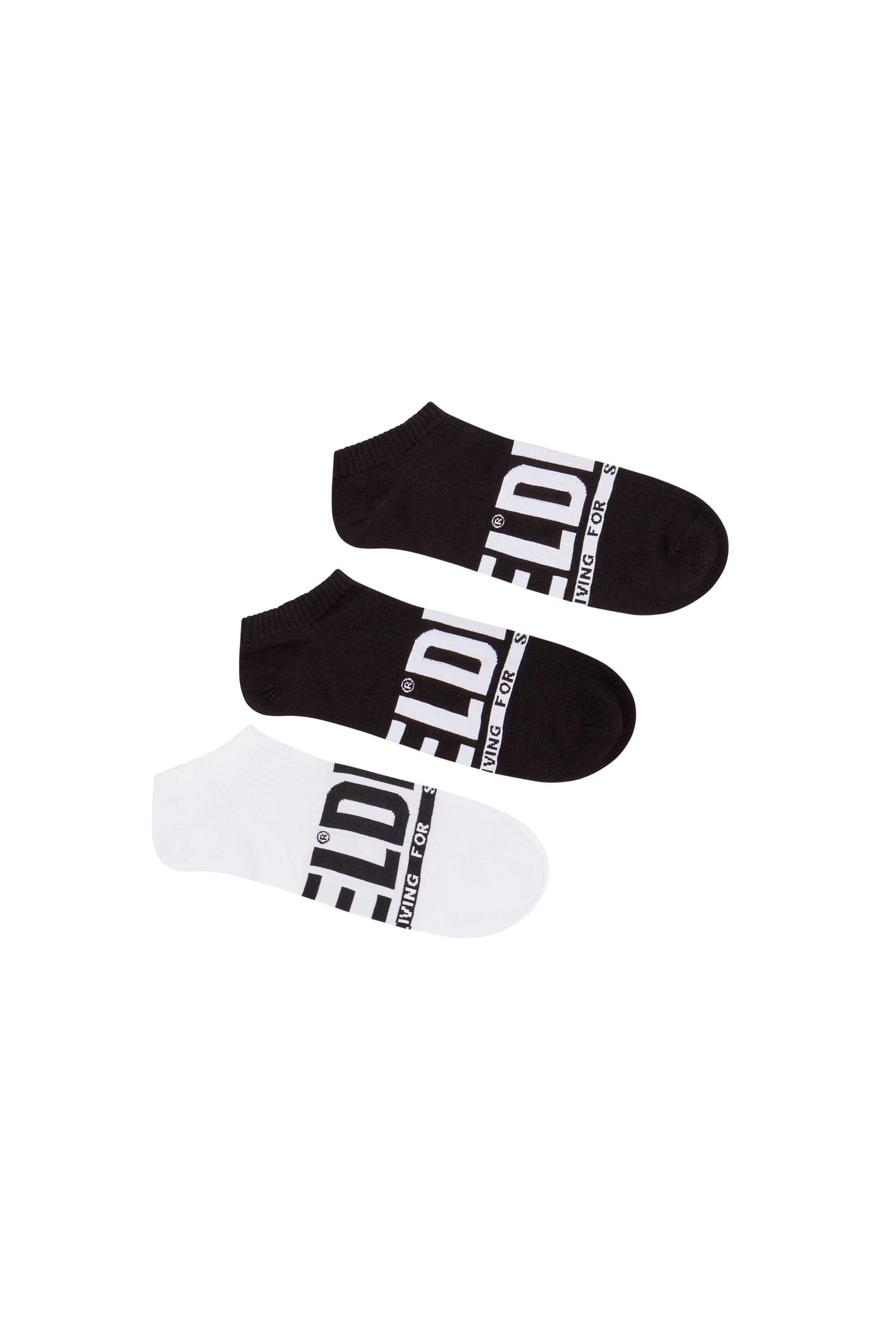 Multicolor 3-pack low-cut logo socks