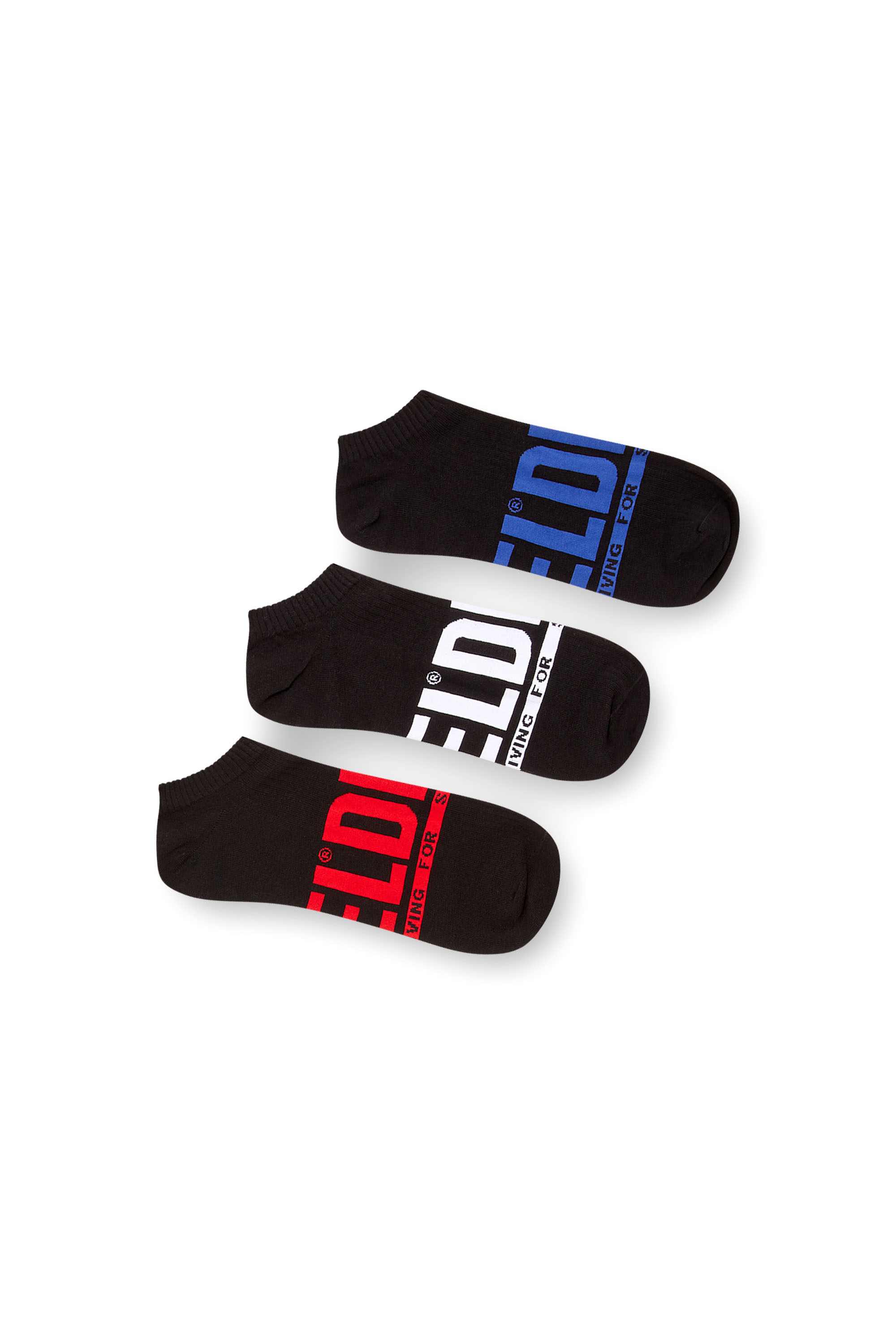 Multi 3-pack low-cut logo socks