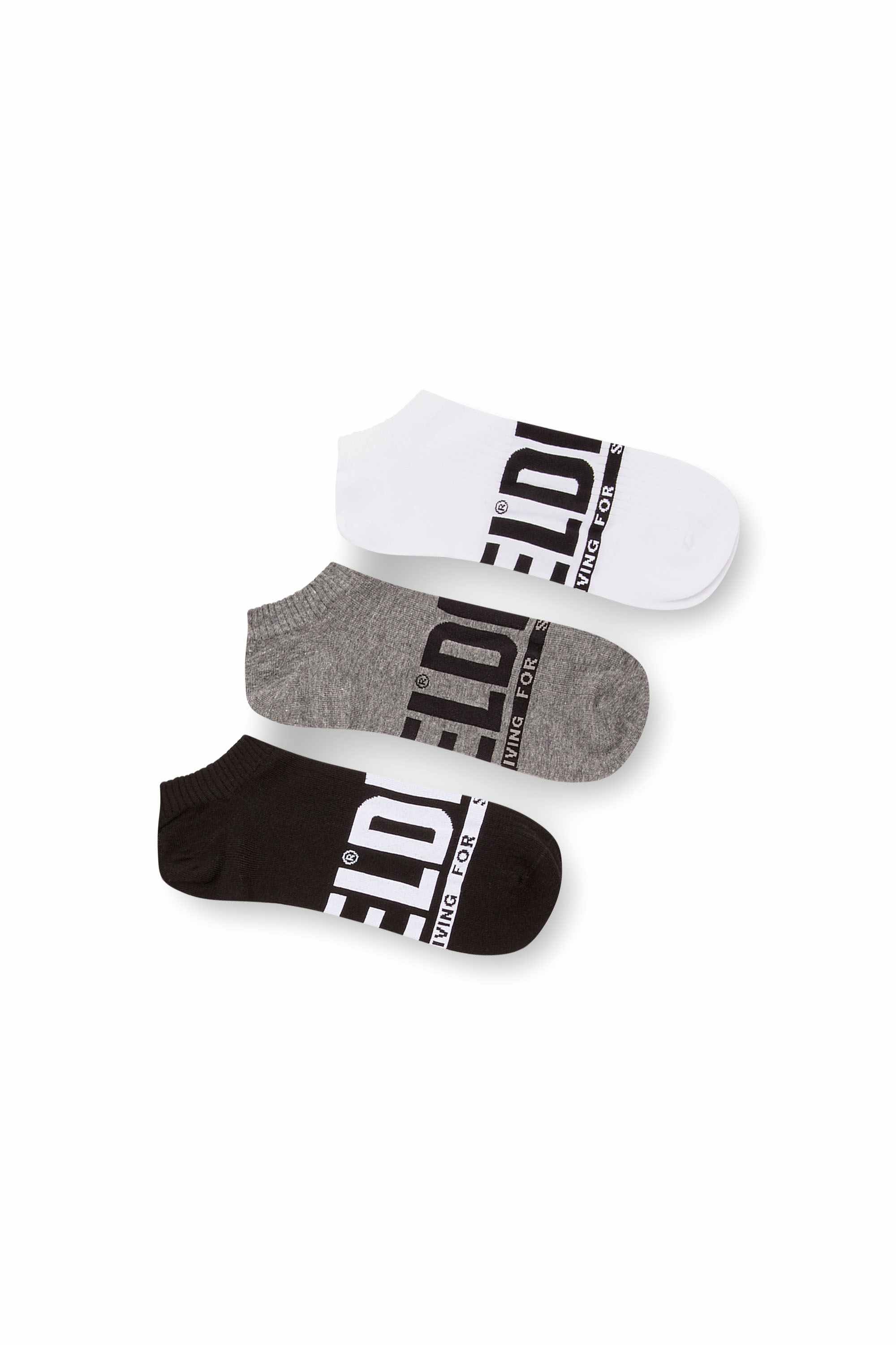 Multicolor 3-pack low-cut logo socks
