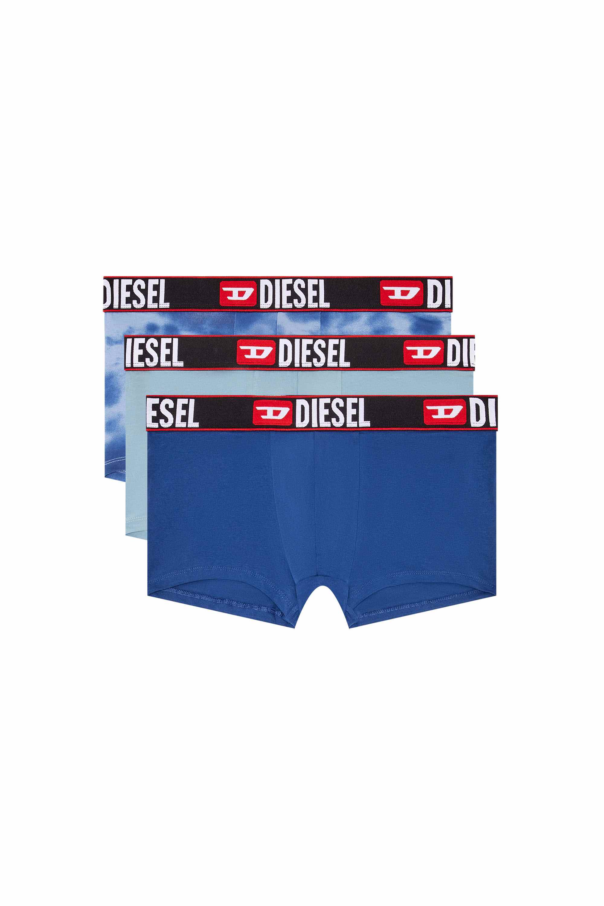 Blue  3-pack of boxer briefs with cloudy motif
