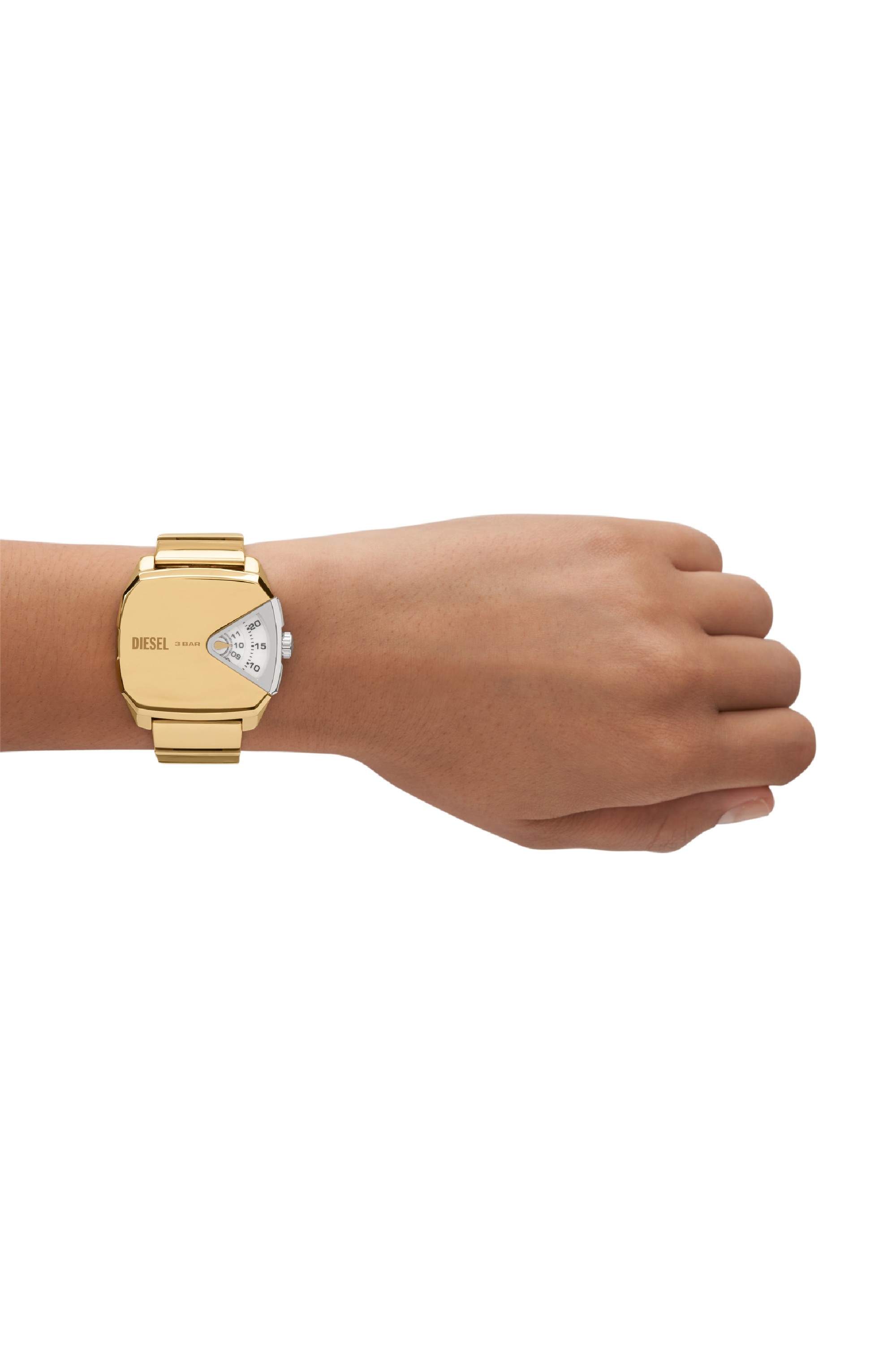 Gold D.V.A. stainless steel watch
