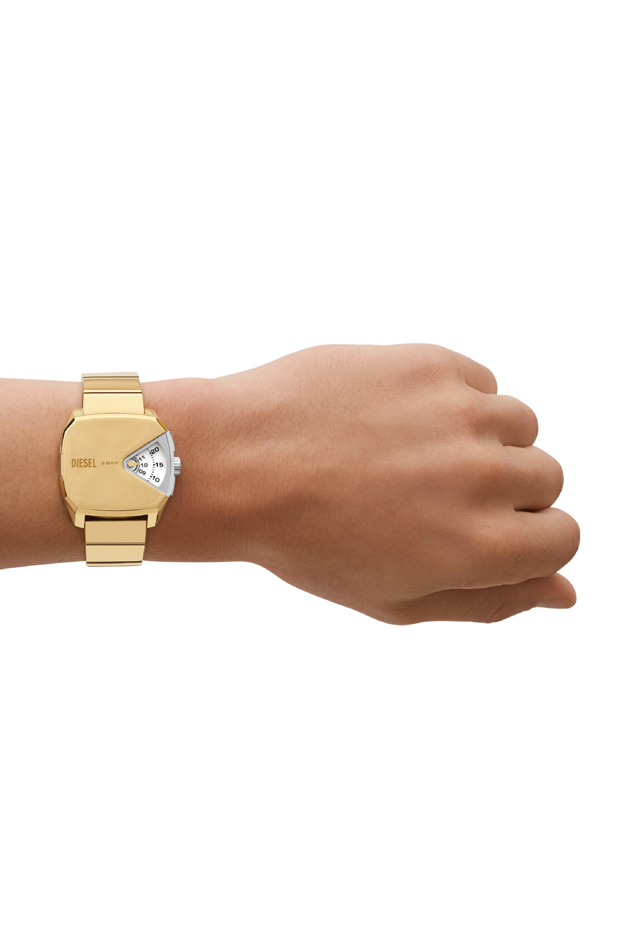 Gold D.V.A. stainless steel watch