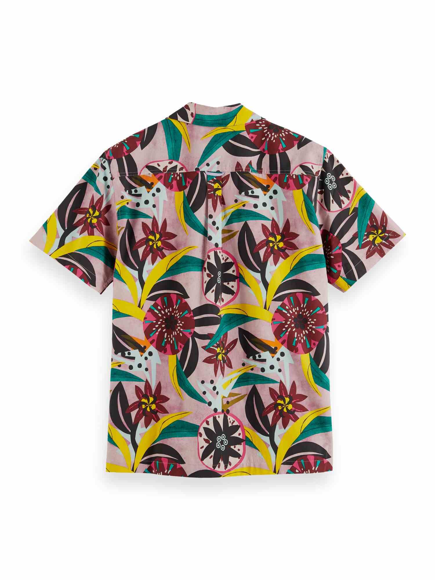Scotch & Soda Allover printed short-sleeved camp shirt