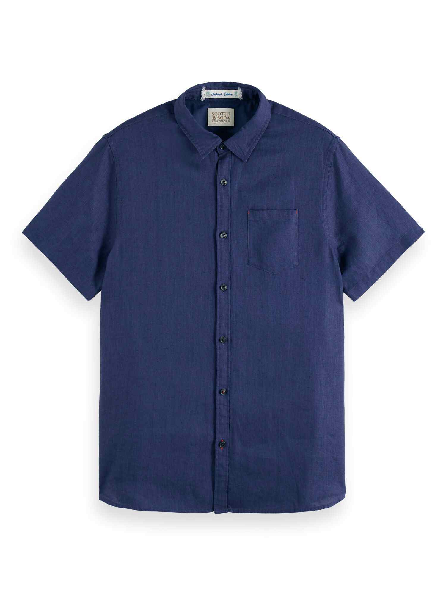 Scotch & Soda Short sleeve linen shirt