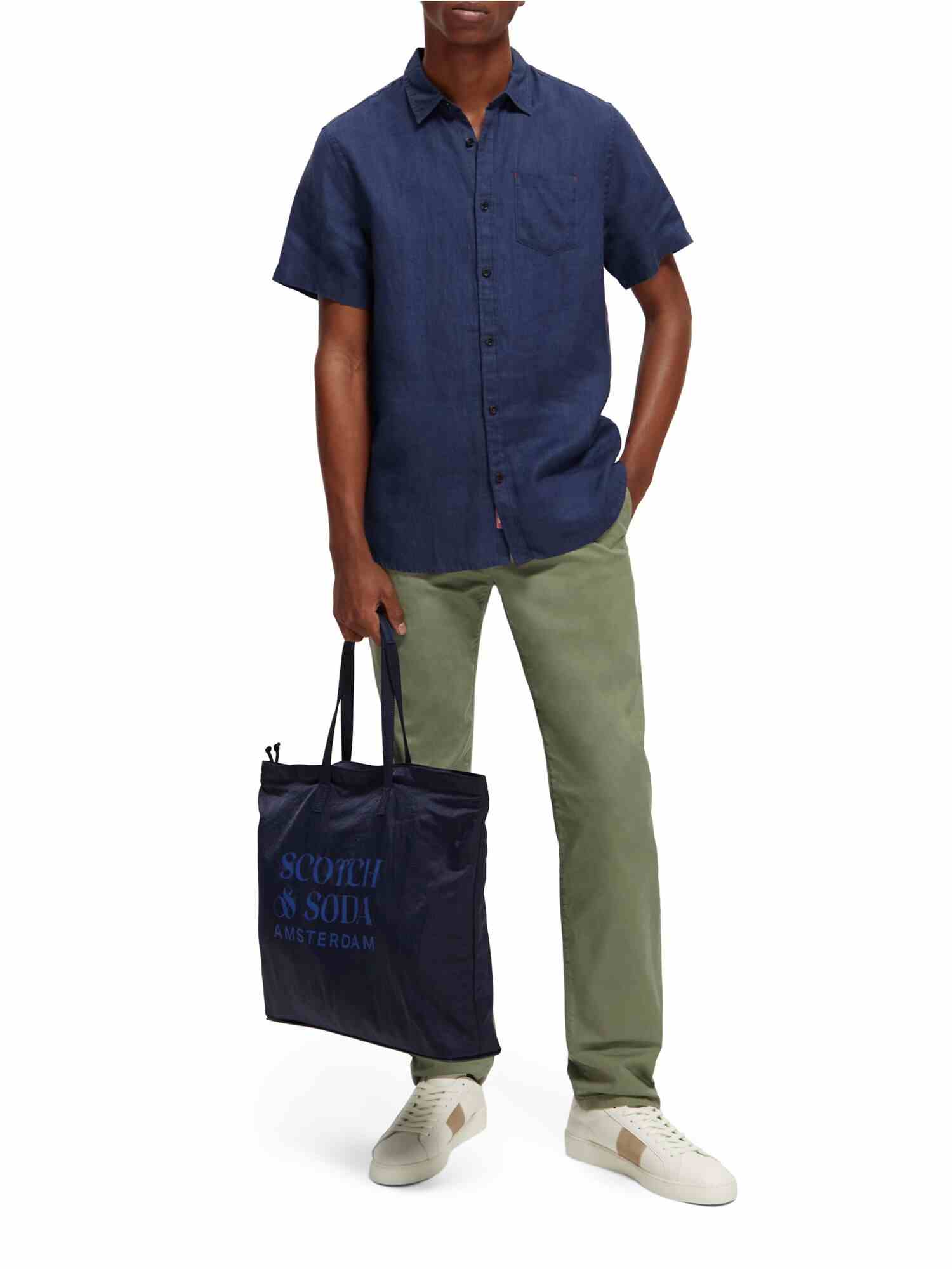 Scotch & Soda Short sleeve linen shirt
