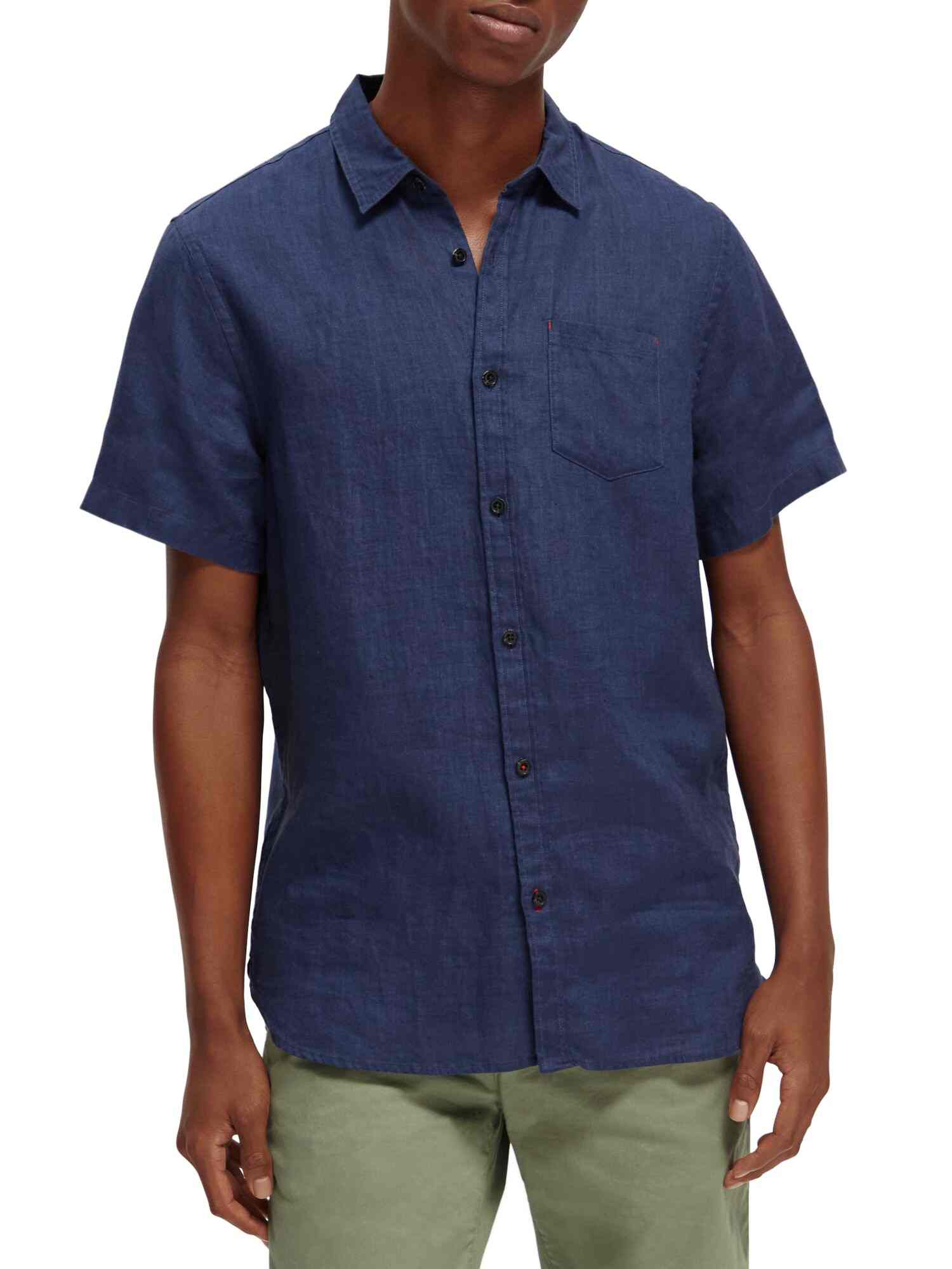 Scotch & Soda Short sleeve linen shirt