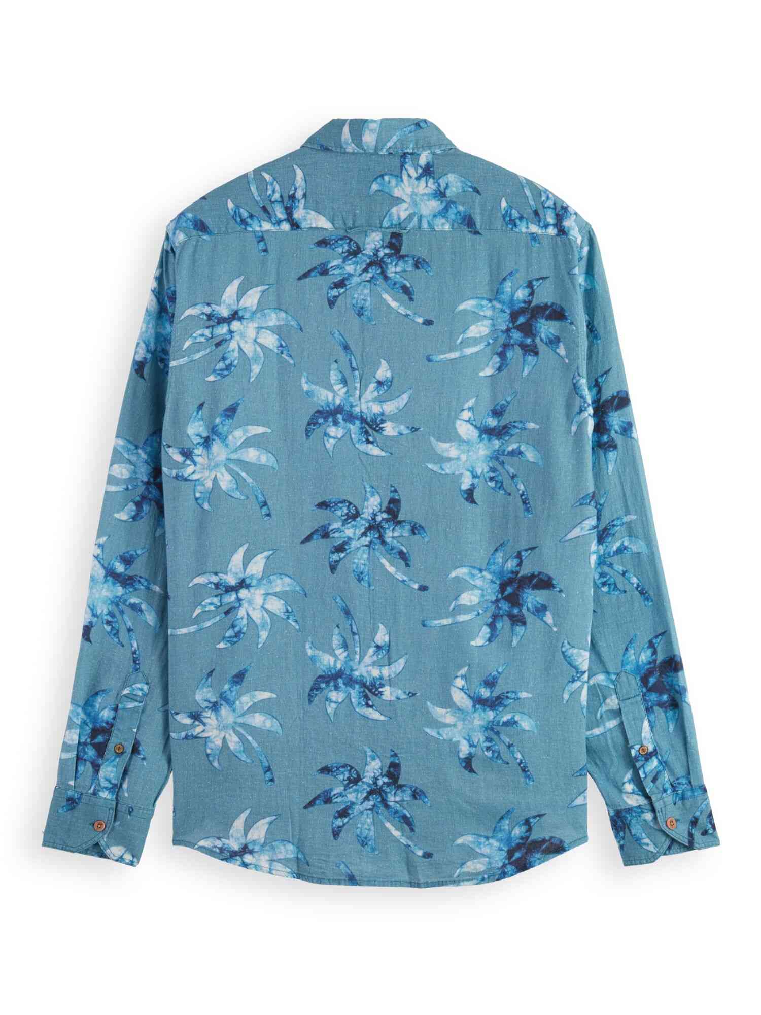 Scotch & Soda Printed linen-viscose blend shirt