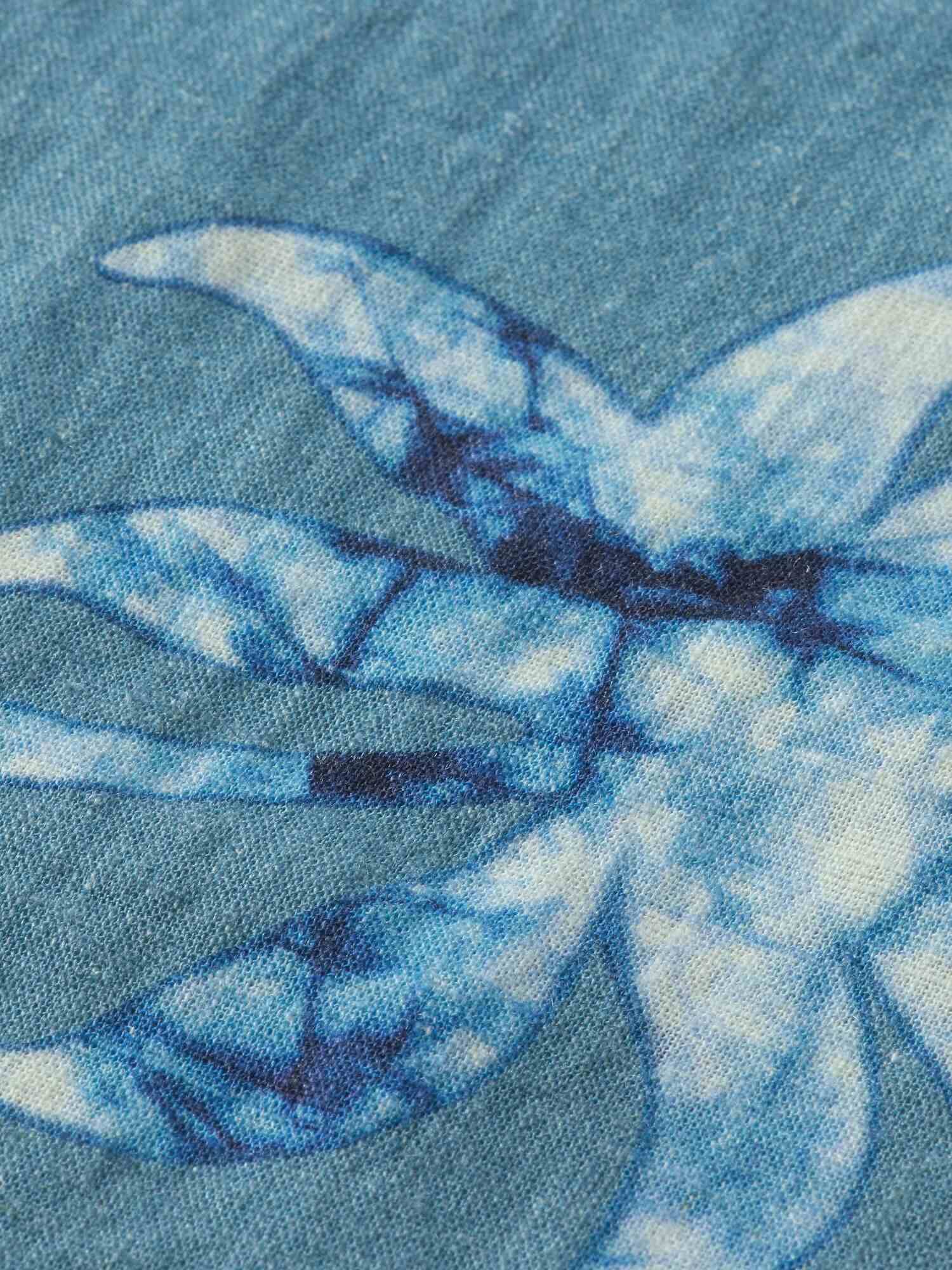 Scotch & Soda Printed linen-viscose blend shirt