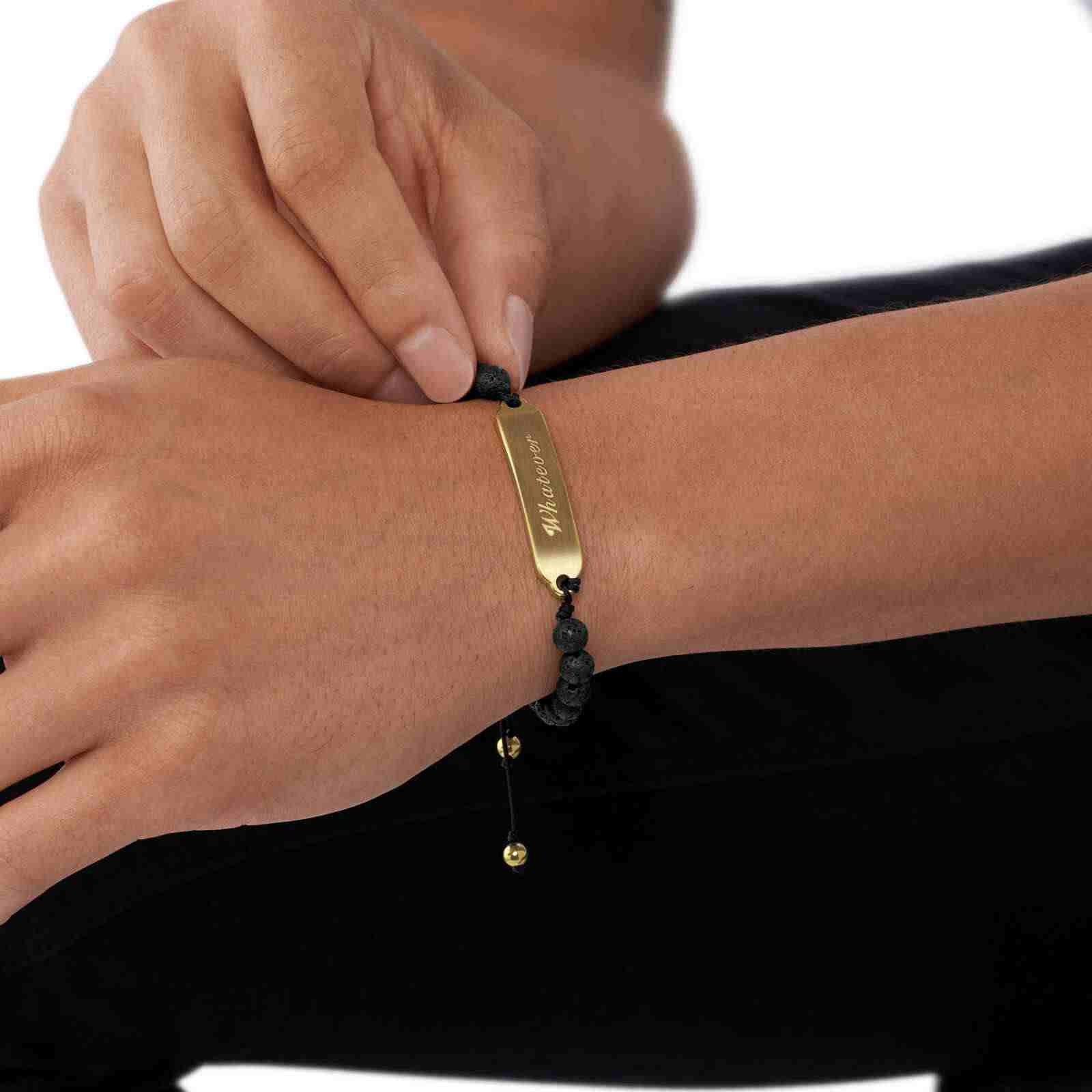 Black Diesel Beads Black Bracelet Dx1404710