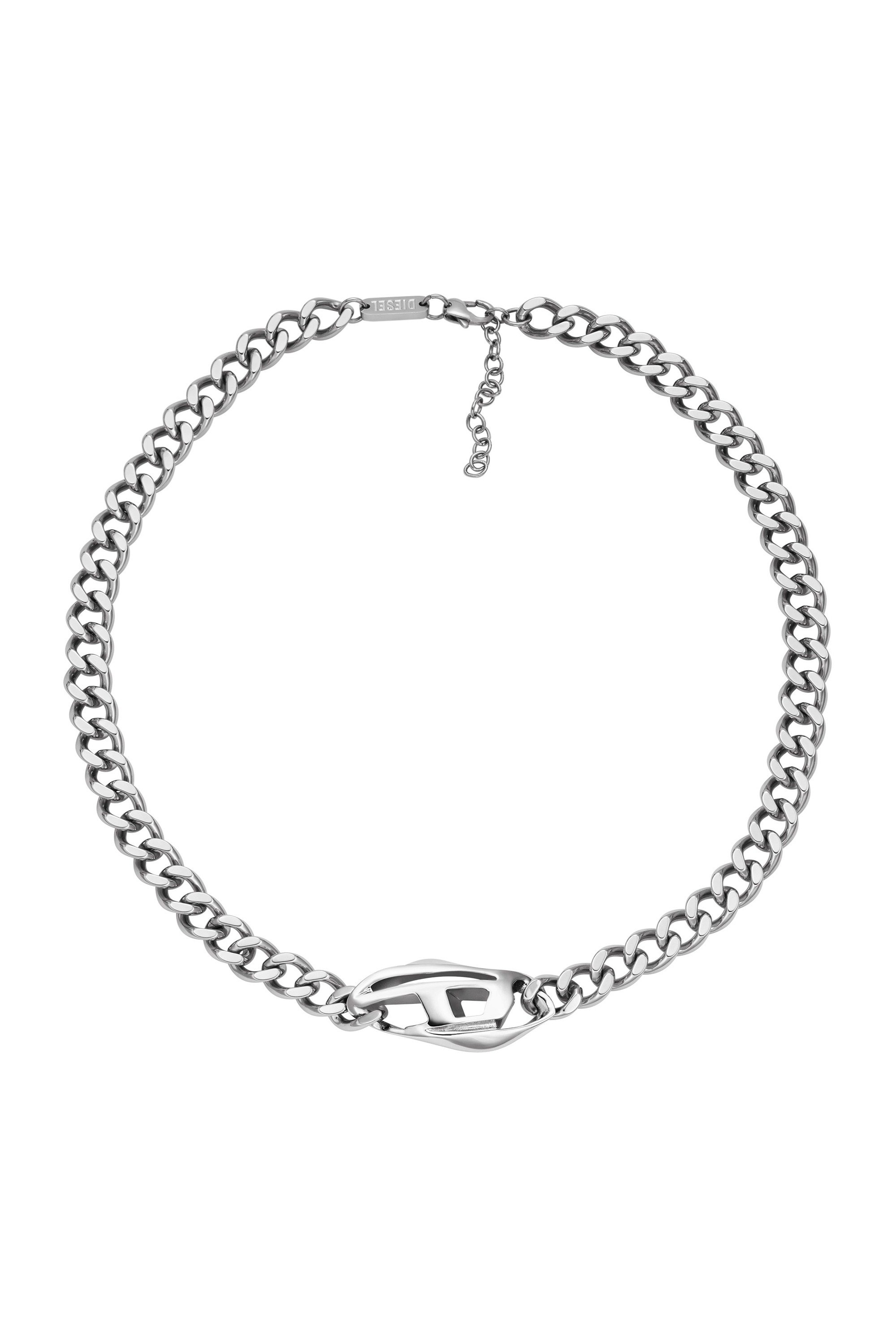 Silver DX1412- Stainless Steel Chain Necklace
