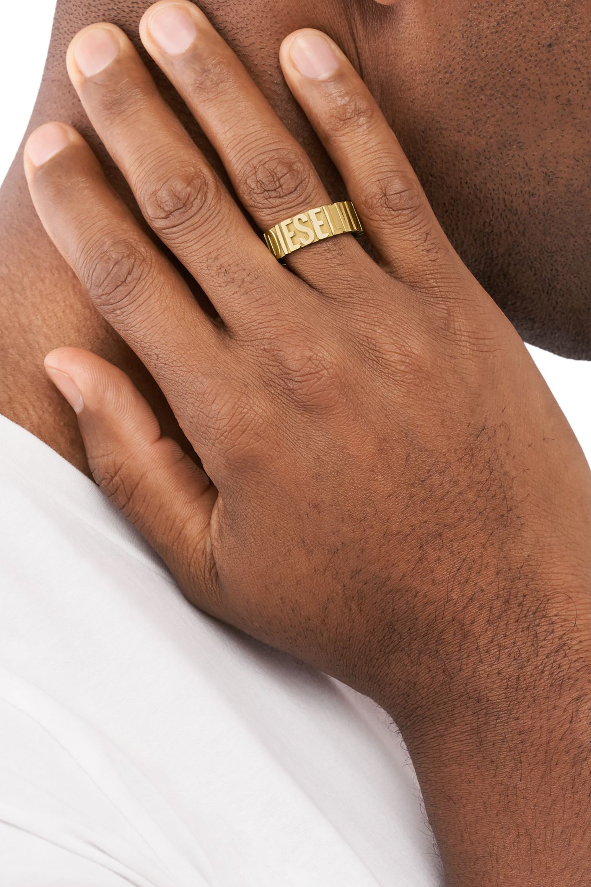 Gold DX1439- Gold-tone stainless steel ring