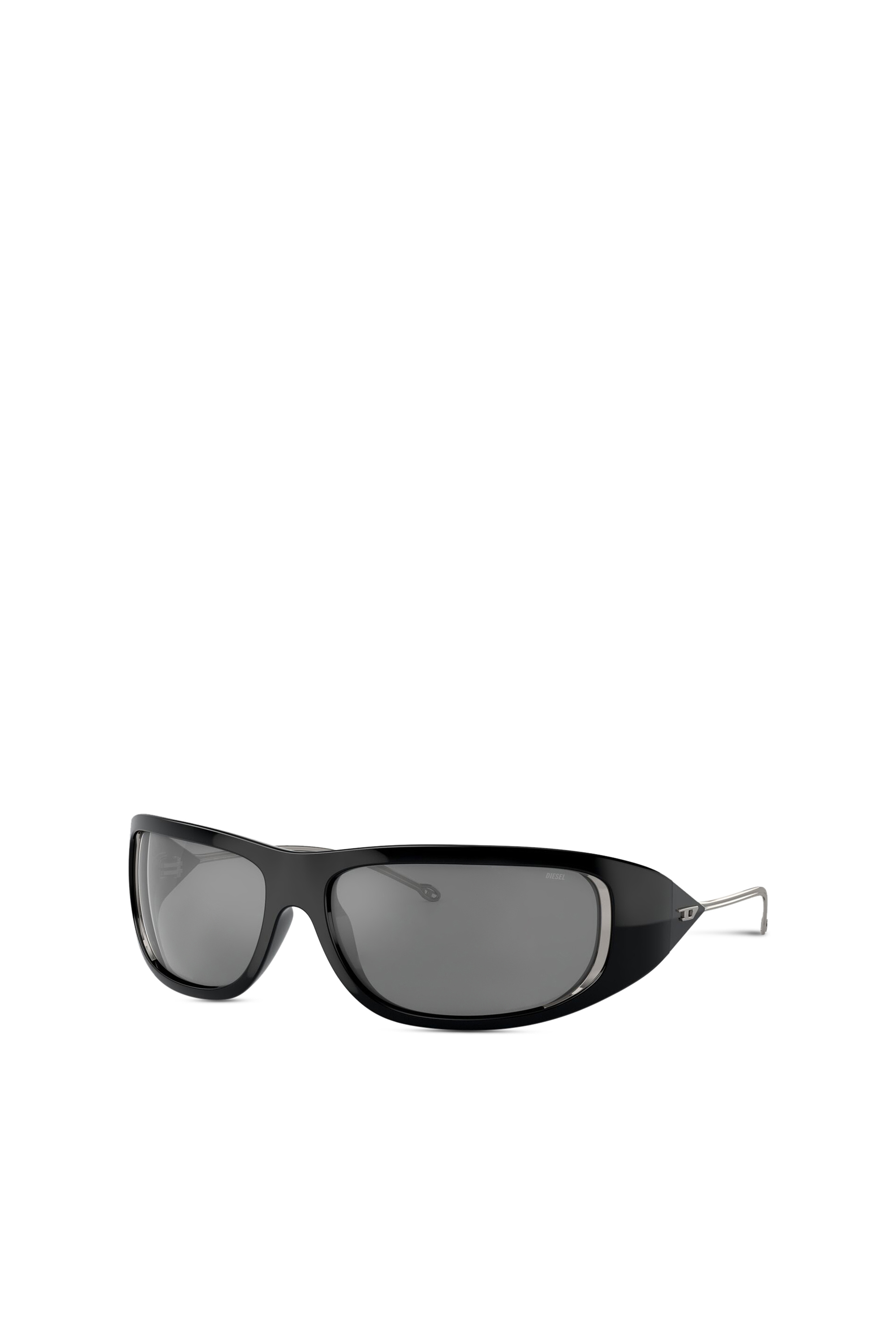 Black Wraparound style sunglasses