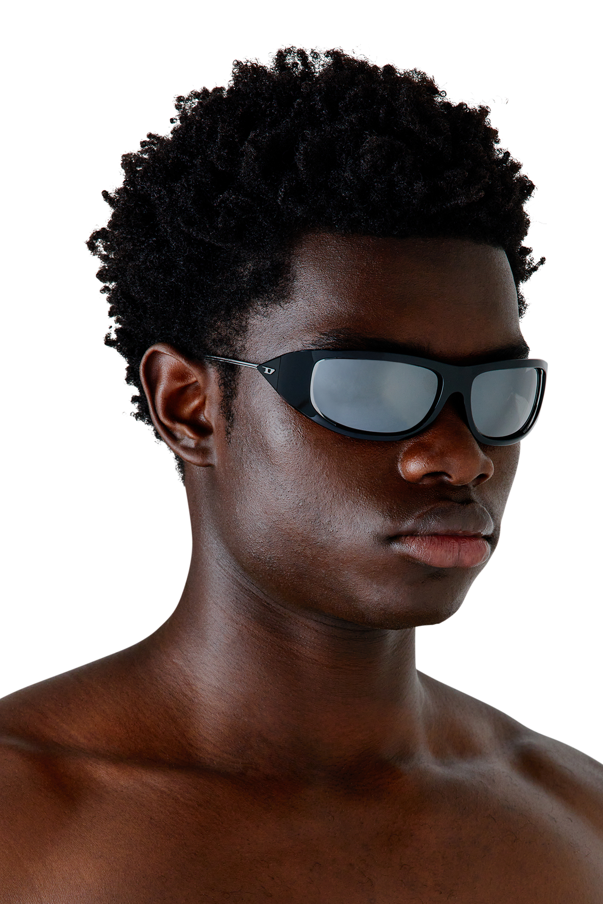 Black Wraparound style sunglasses