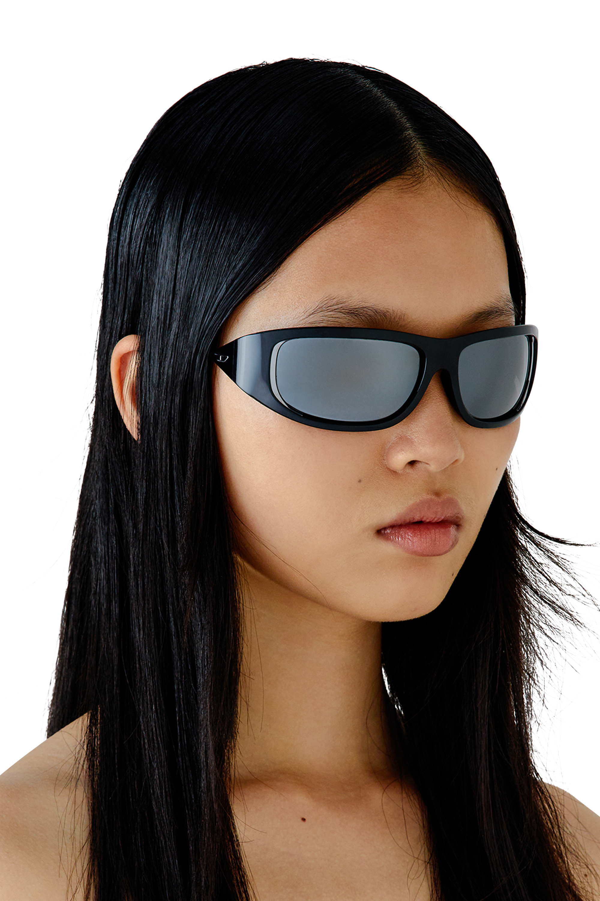 Black Wraparound style sunglasses
