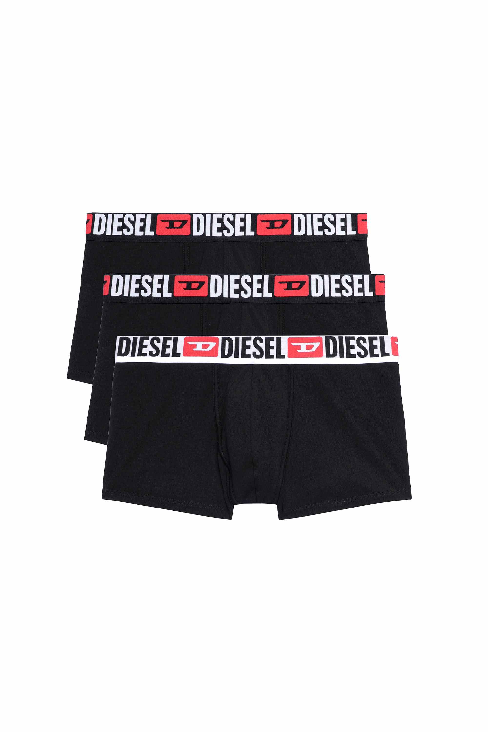 Black Three-pack of all-over logo waist boxers