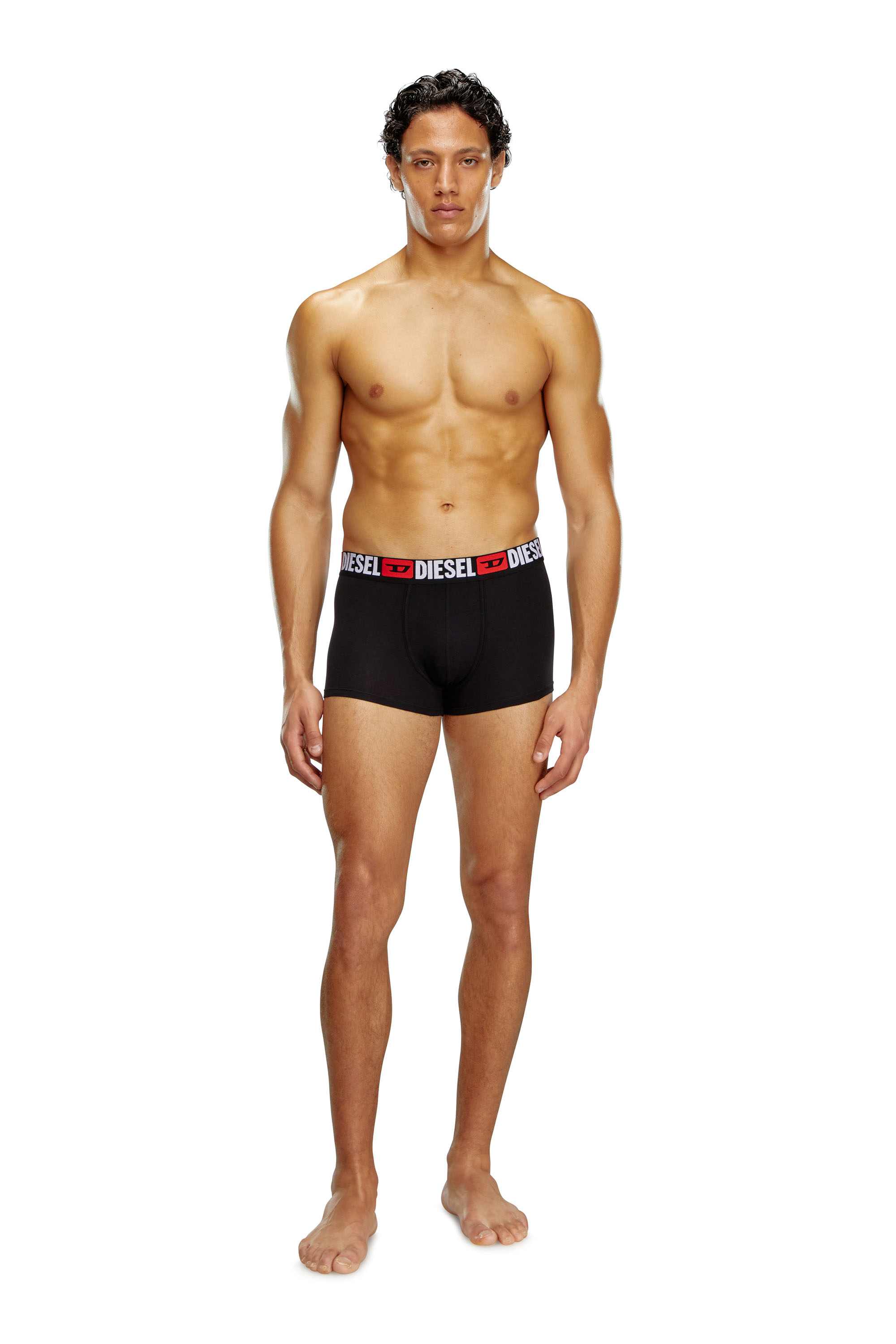 Black Three-pack of all-over logo waist boxers