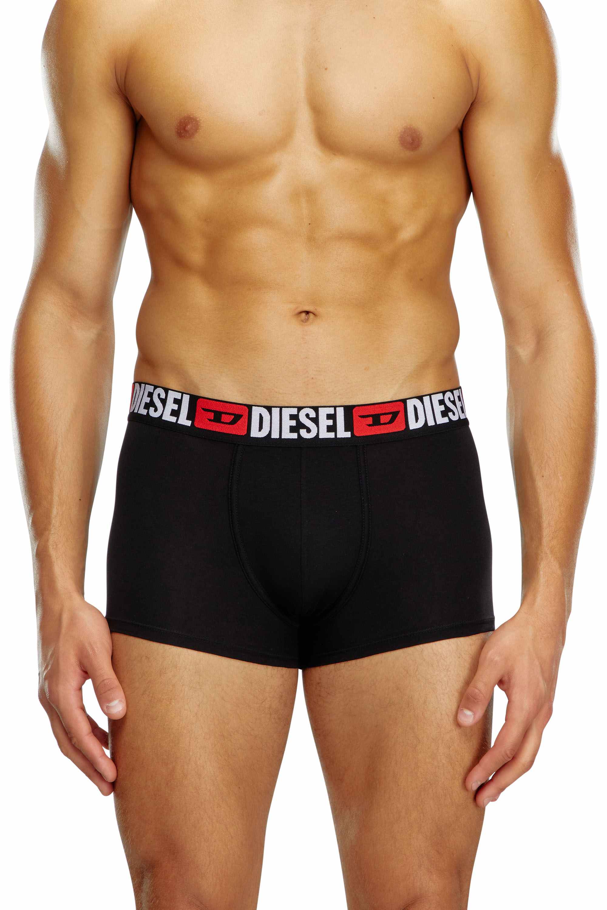 Black Three-pack of all-over logo waist boxers