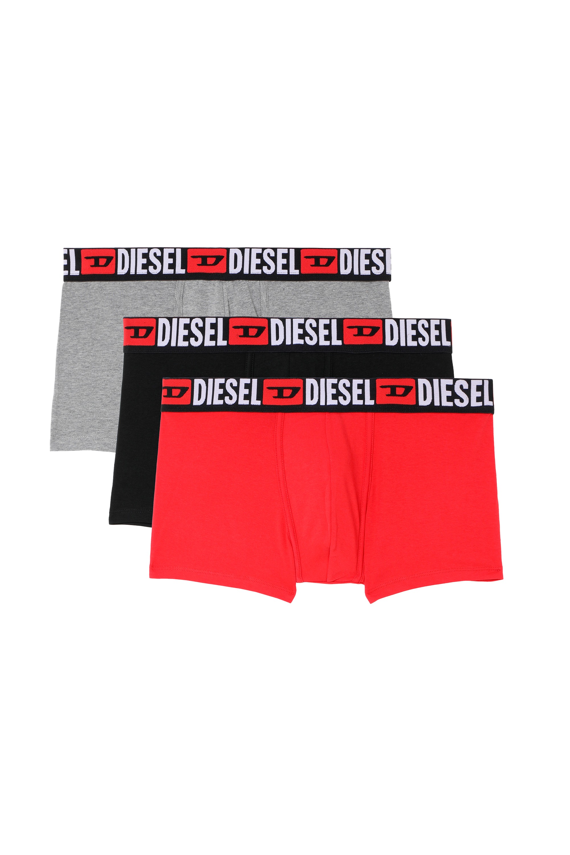 Multicolor Three-pack of all-over logo waist boxers