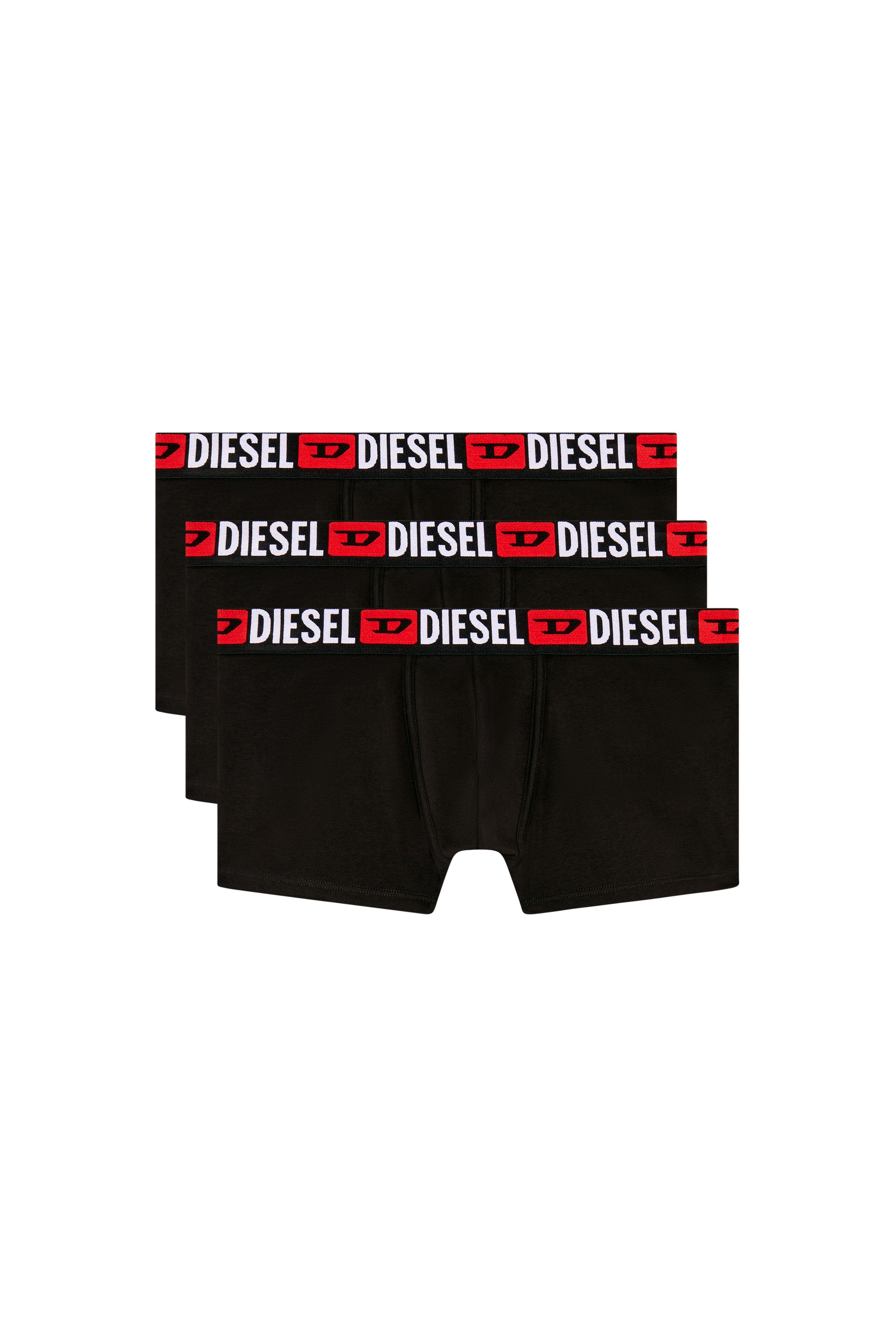 Black Three-pack of all-over logo waist boxers